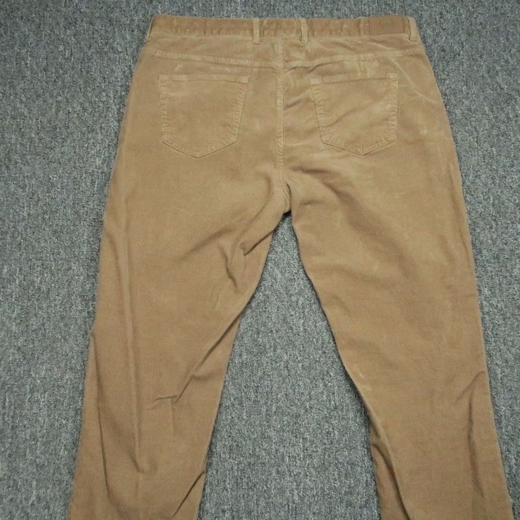 Peter Millar Peter Millar Pants Mens 38x31 Brown Corduroy 5-Pocket Straight Front Flat Front Chino Regular Trousers Size US 38 / EU 54 - 5 Thumbnail