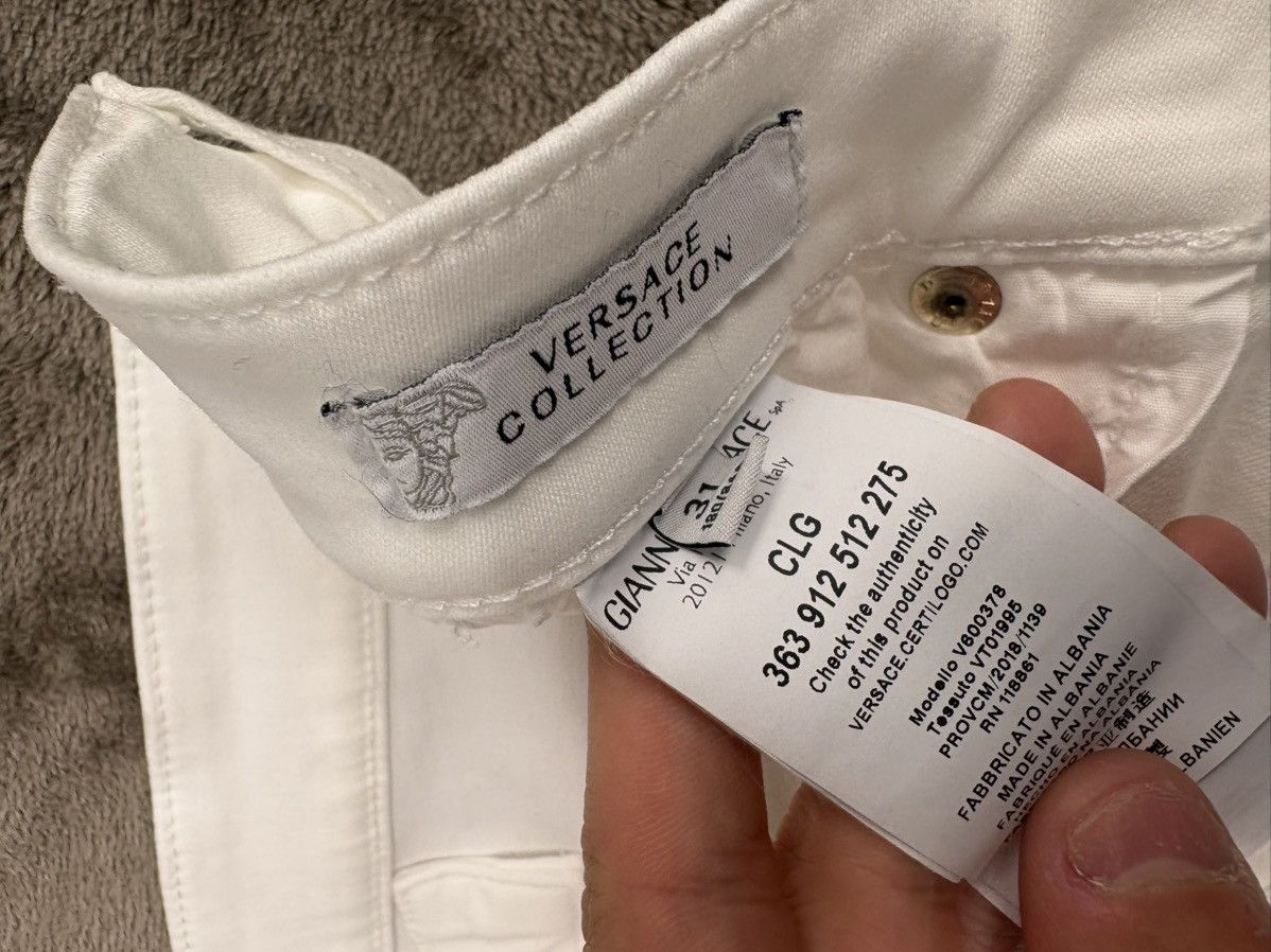 Versace Versace White Jeans Slim / Regular Classic Size US 31 - 5 Thumbnail