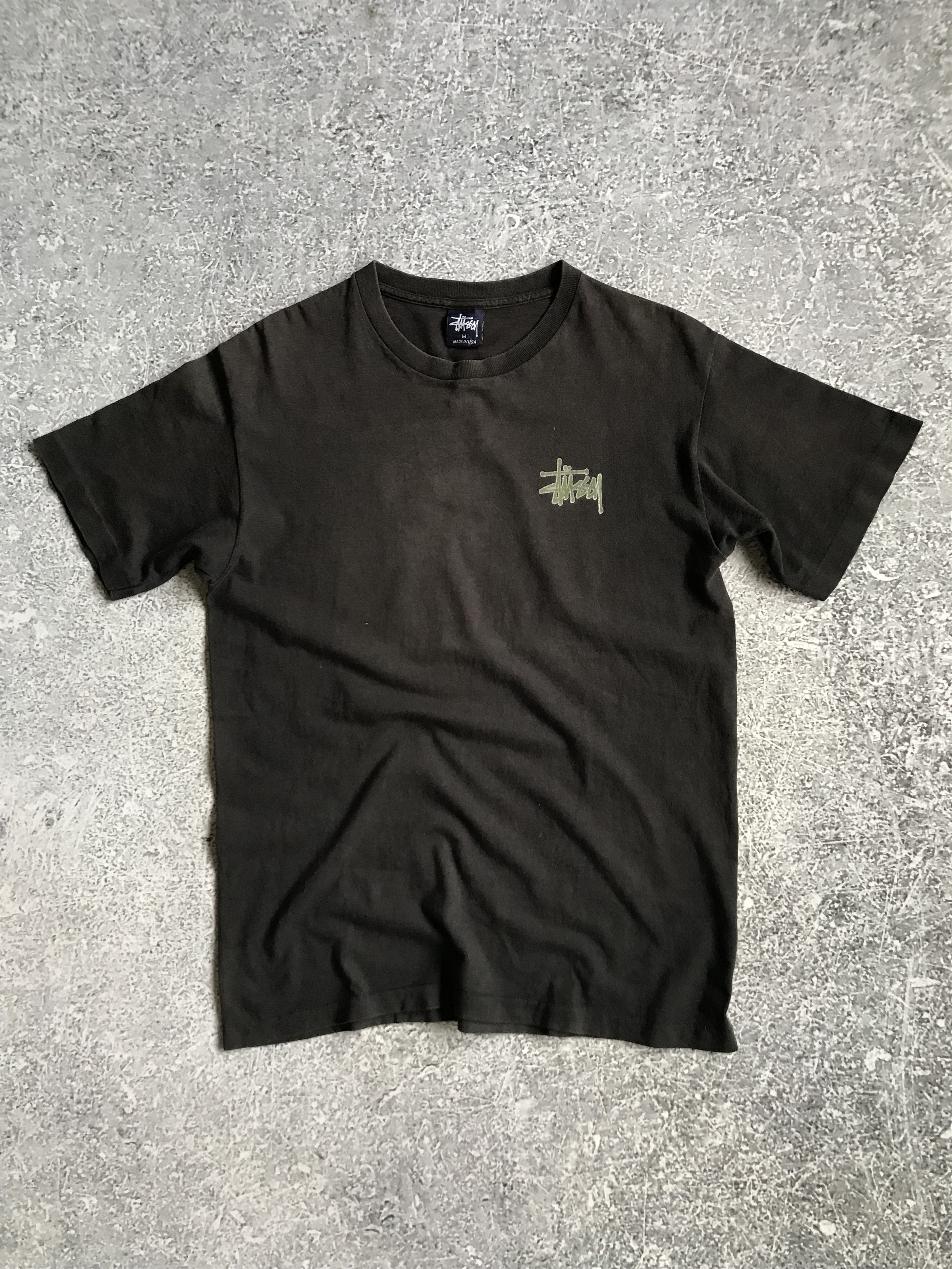 Stussy 1990s Vintage Stussy Dragon Tshirt Faded Black Size US M / EU 48-50 / 2 - 4 Thumbnail