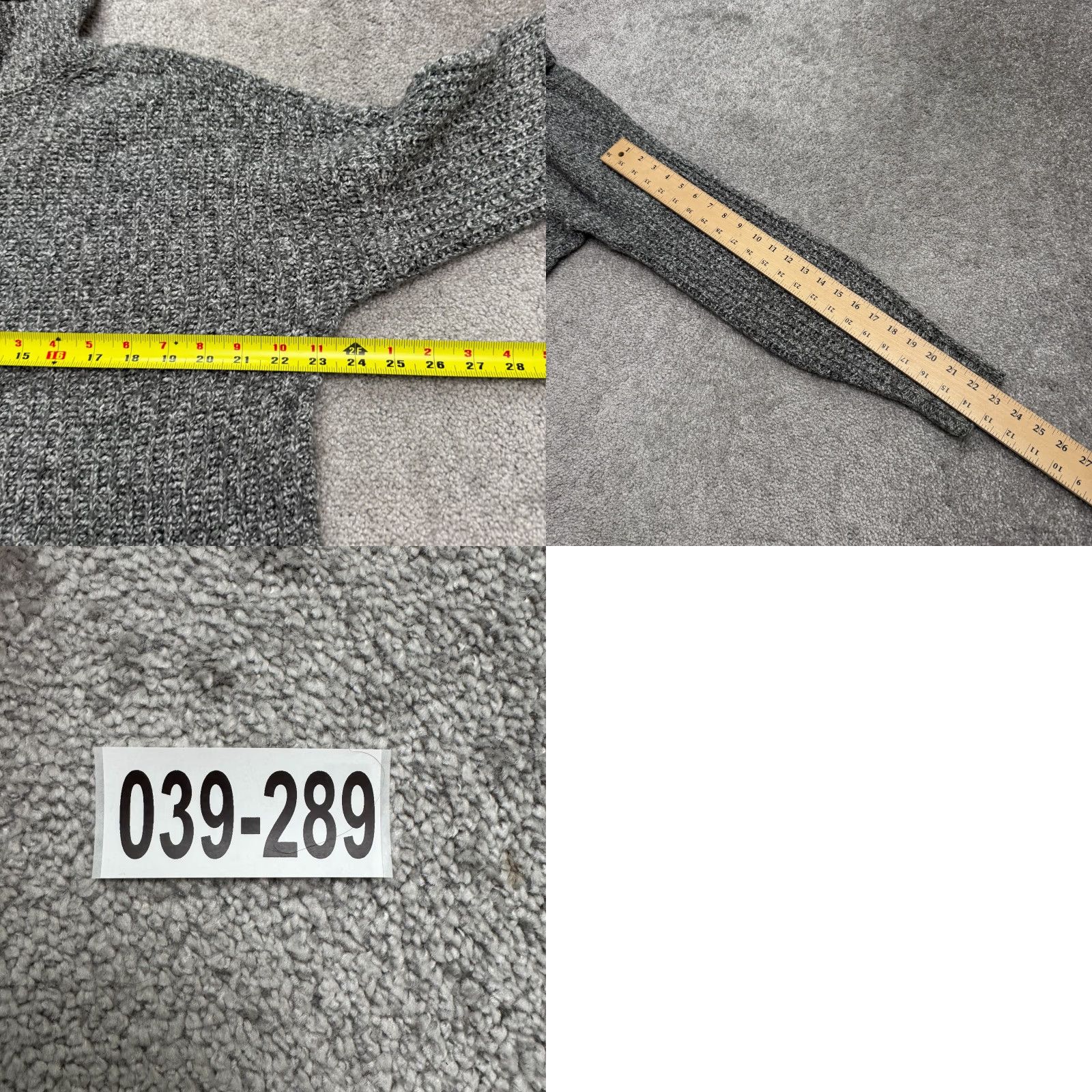 American Eagle Outfitters American Eagle Outfitters Mock Neck Sweater Women Small Gray Chunky Knit Stretch Size S / US 4 / IT 40 - 9 Thumbnail