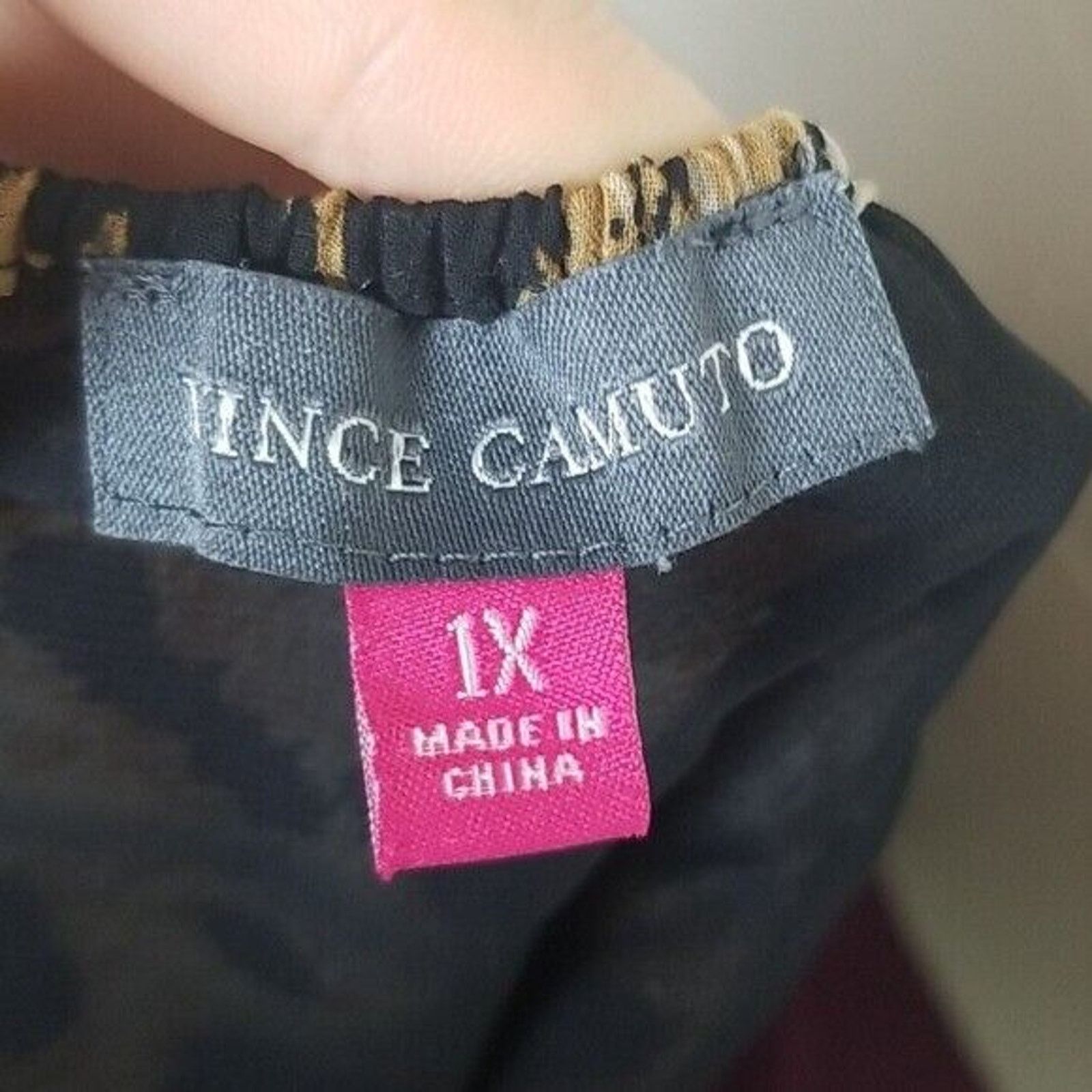 Vince Camuto Vince Camuto Top Plus Size Top Animal Print Long Sleeve 1X Size XXL / US 16-18 / IT 52-54 - 5 Thumbnail