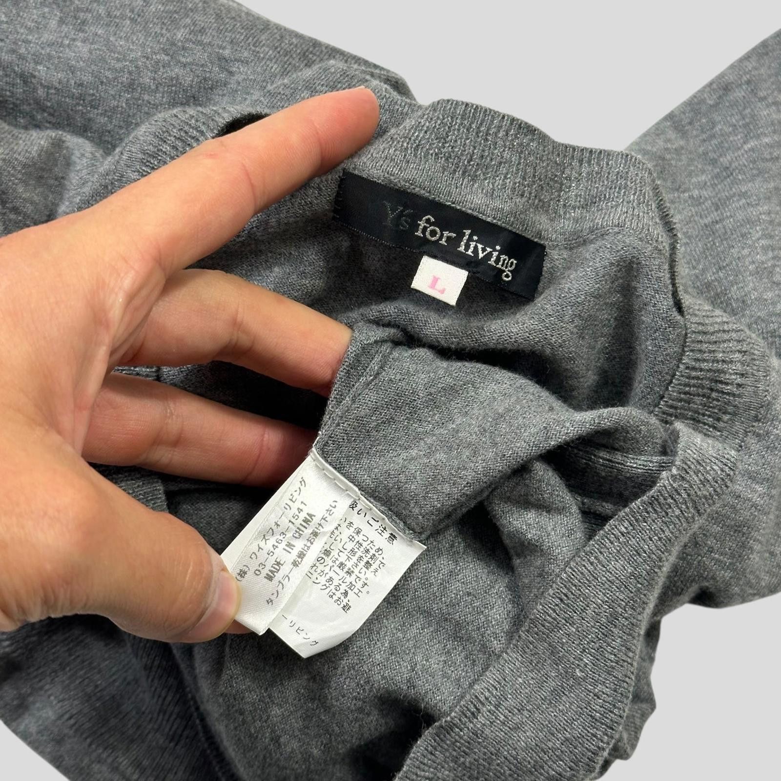 Yohji Yamamoto Y’s by Yohji Yamamoto Pearl Button Cardigan - S/M Size M / US 6-8 / IT 42-44 - 3 Thumbnail