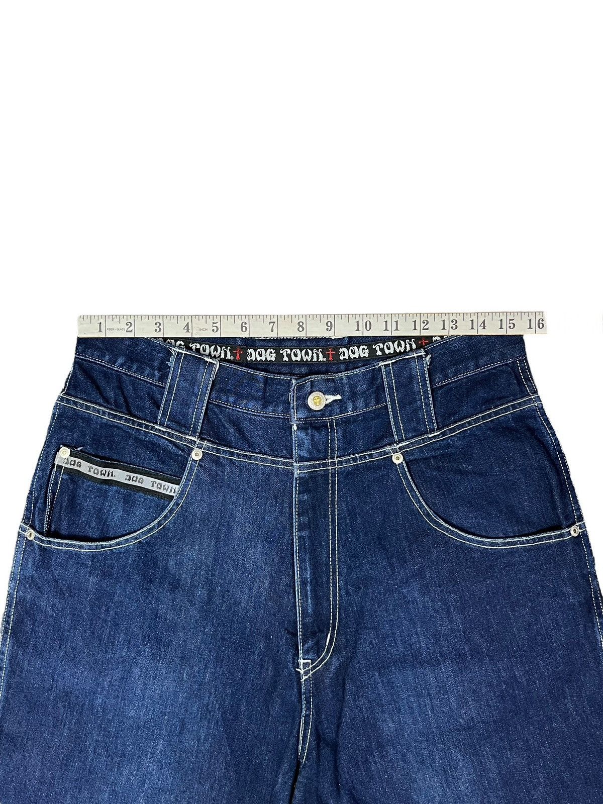 Dogtown RARE!! 90's Baggy DOGTOWN Hip Hop Skate Denim Pants Size US 31 - 16 Thumbnail