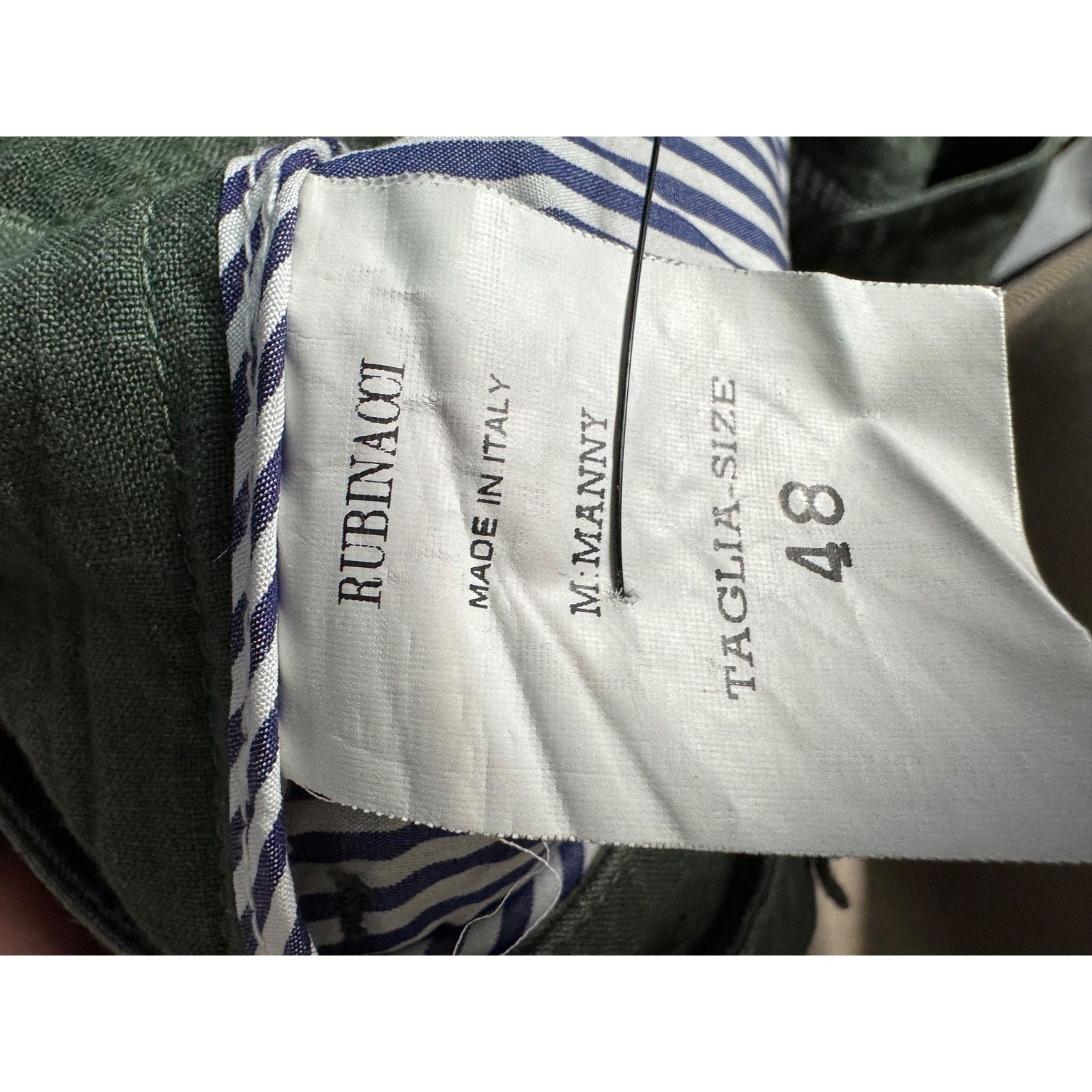 Rubinacci Rubinacci Manny Olive 100% Linen Ghurkha Trousers 48 32x28.5 Size US 32 / EU 48 - 5 Thumbnail