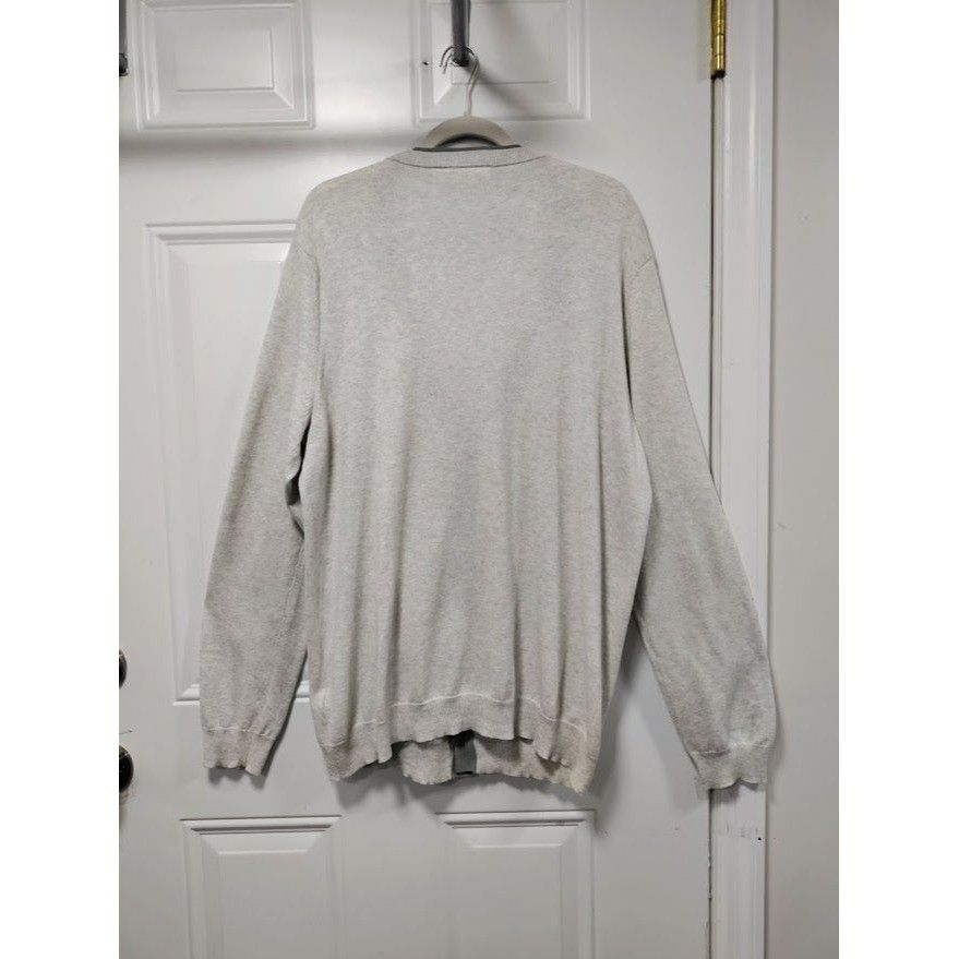 DKNY DKNY Jeans V-Neck Long Sleeve Rib Trim Knit Button Front Car Size US L / EU 52-54 / 3 - 9 Thumbnail
