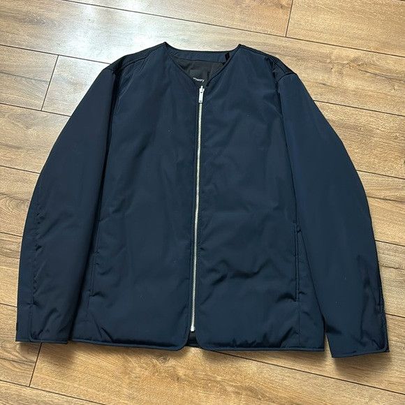 Theory THEORY Andre Tech Taffeta Collarless Bomber Jacket | Grailed