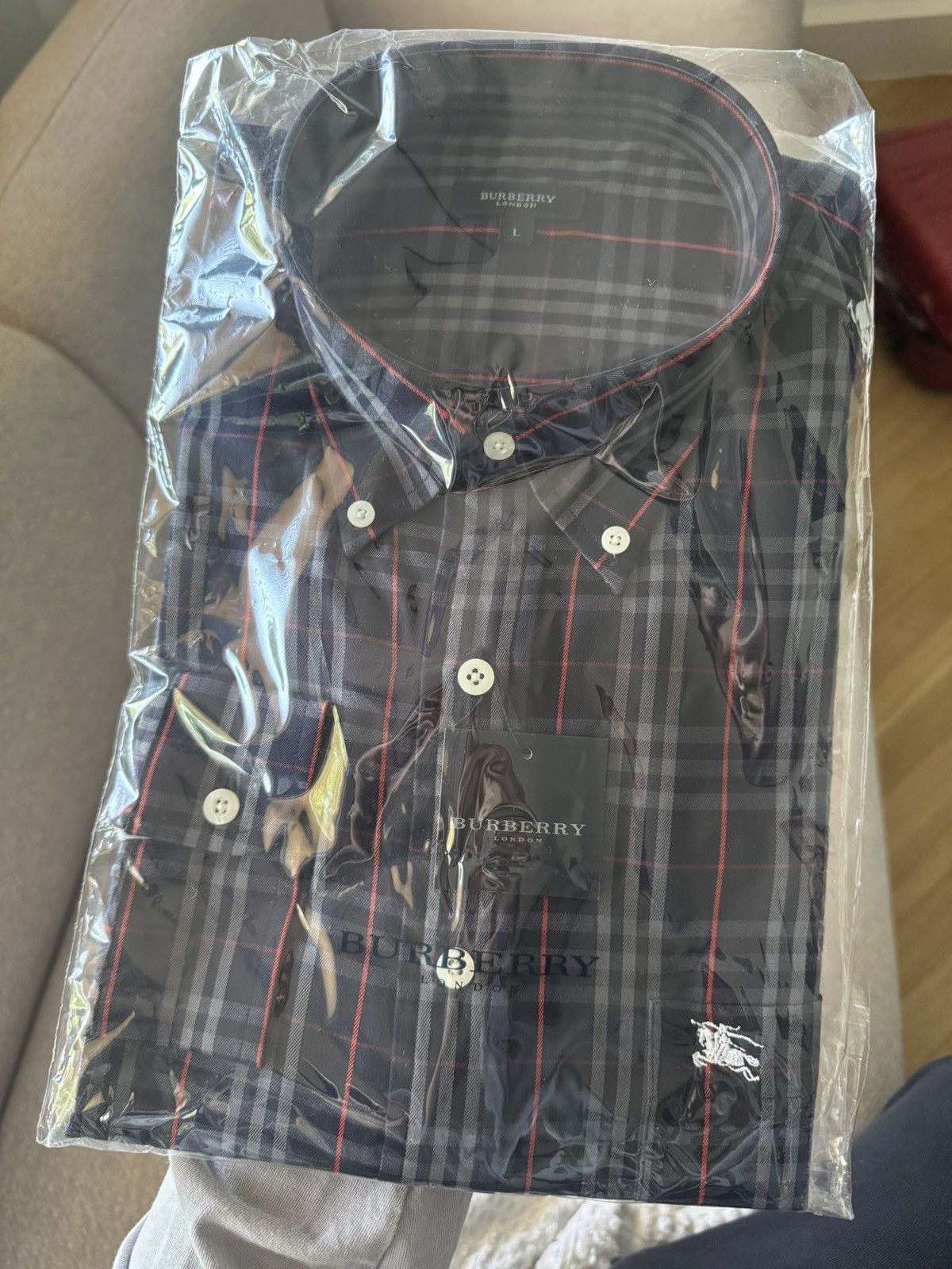 Burberry Burberry Button Up Casual Shirt NovaCheck Luxury Vintage 00s Size US L / EU 52-54 / 3 - 2 Thumbnail