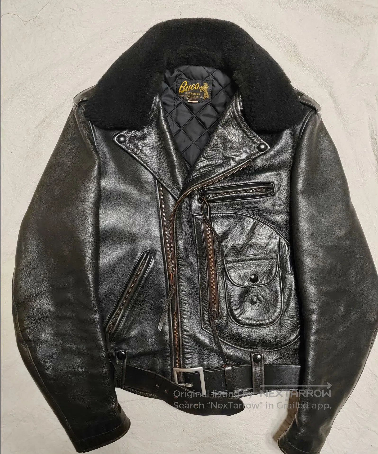 The Real McCoy's Bucoj24 Horse Leather Jacket 38. Size US S / EU 44-46 / 1 - 4 Thumbnail