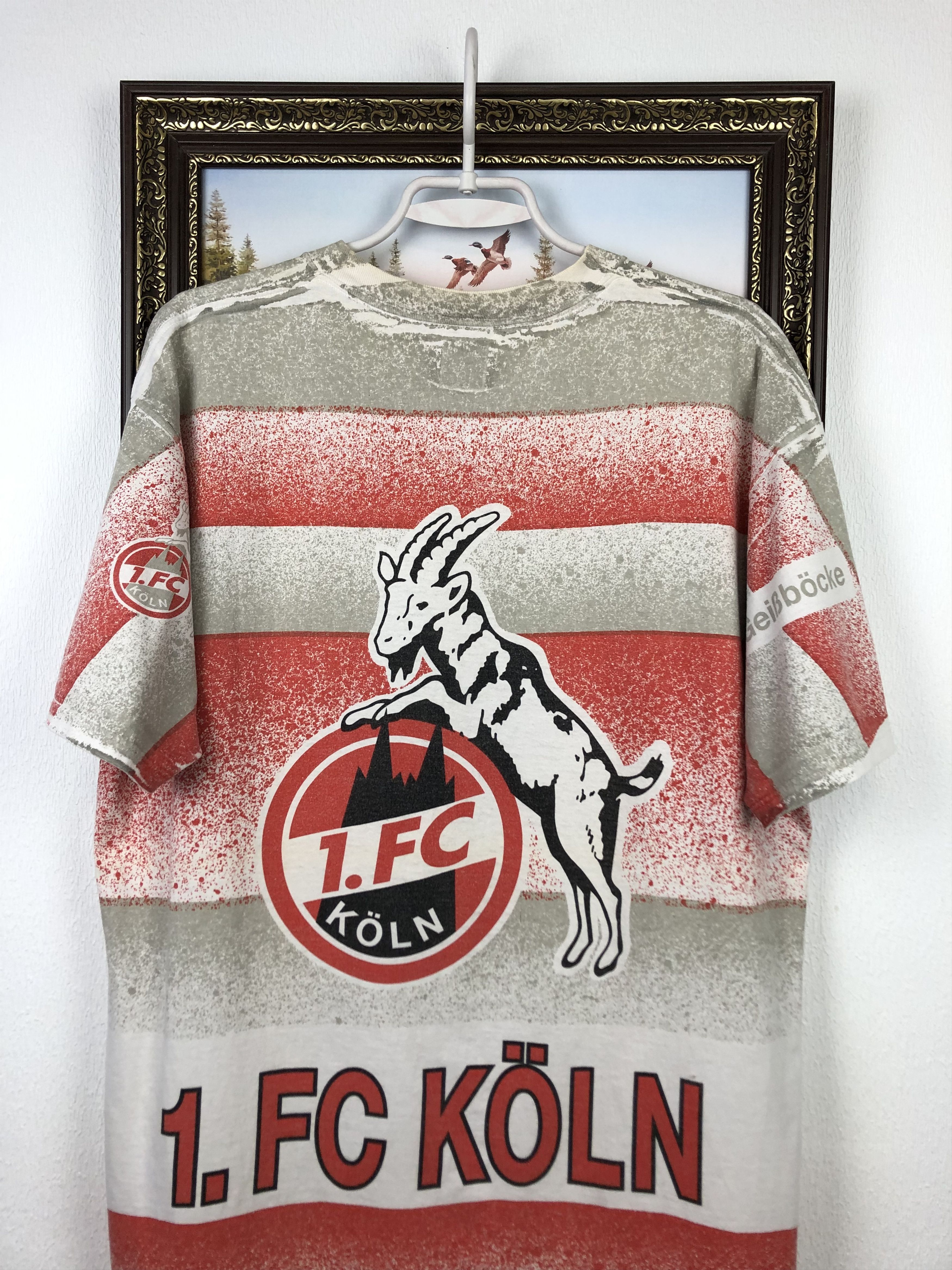 Vintage Vintage 90's Koln Football Shirt Soccer Jersey Over Print Size US XL / EU 56 / 4 - 10 Thumbnail