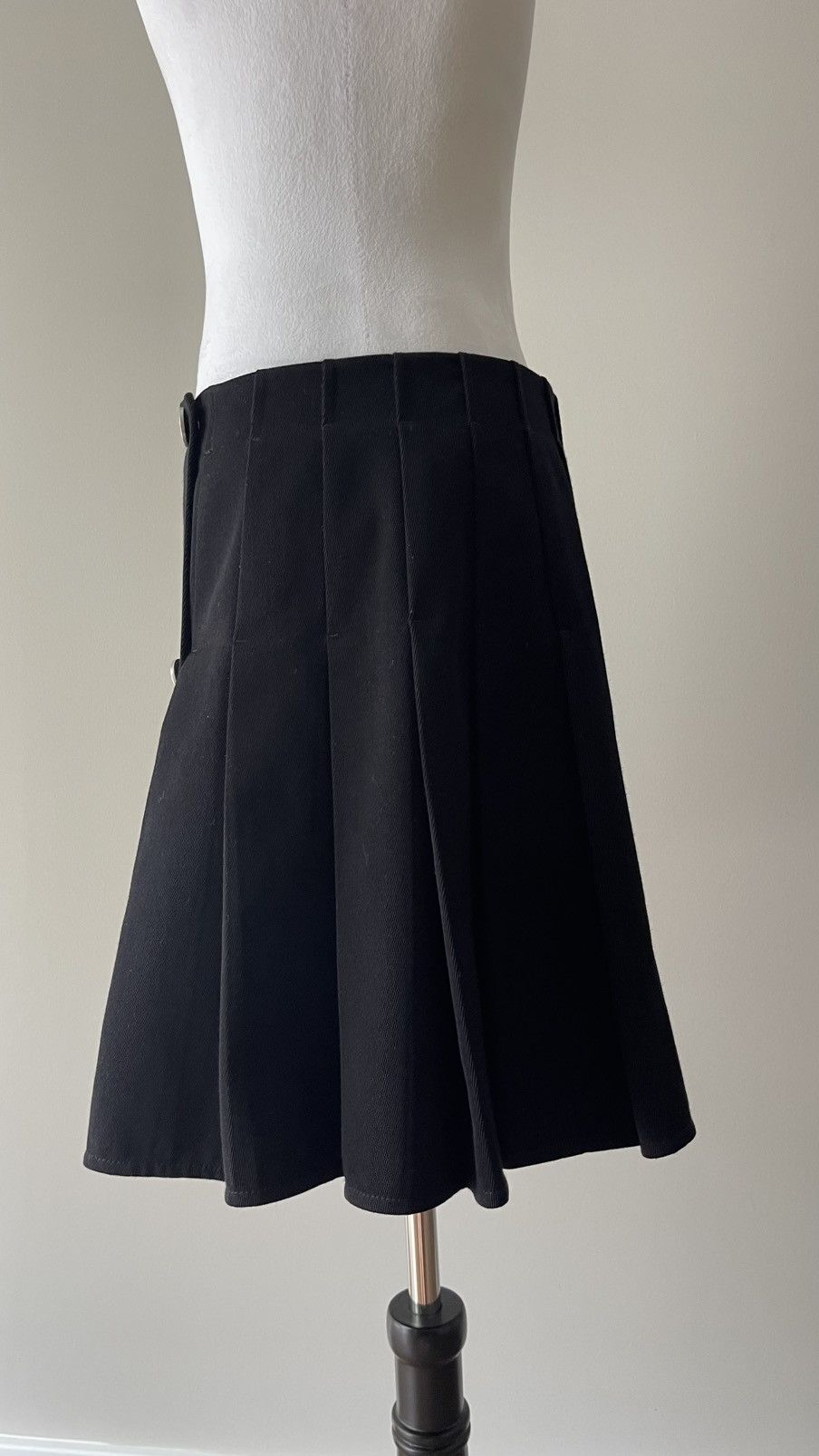 Bottega Veneta Bottega Veneta Wool Gabardine Skirt in Black size 42 Size 42" / US 20 - 17 Thumbnail