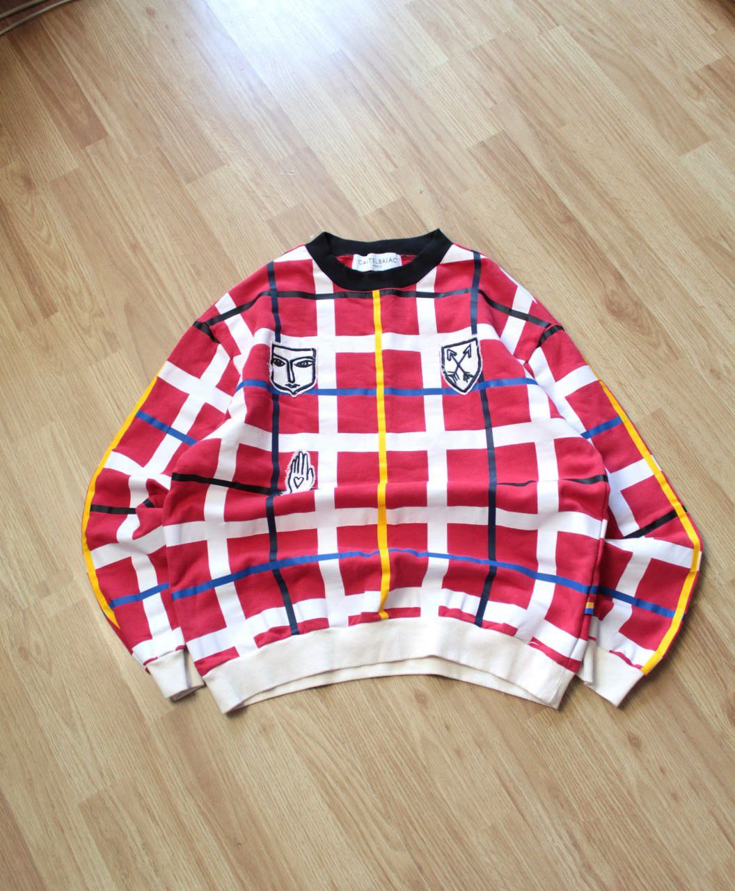 Jean Charles De Castelbajac 🔥 Jean Charles De Castelbajac Paris Art Sweatshirt Pullover Size US L / EU 52-54 / 3 - 1 Thumbnail