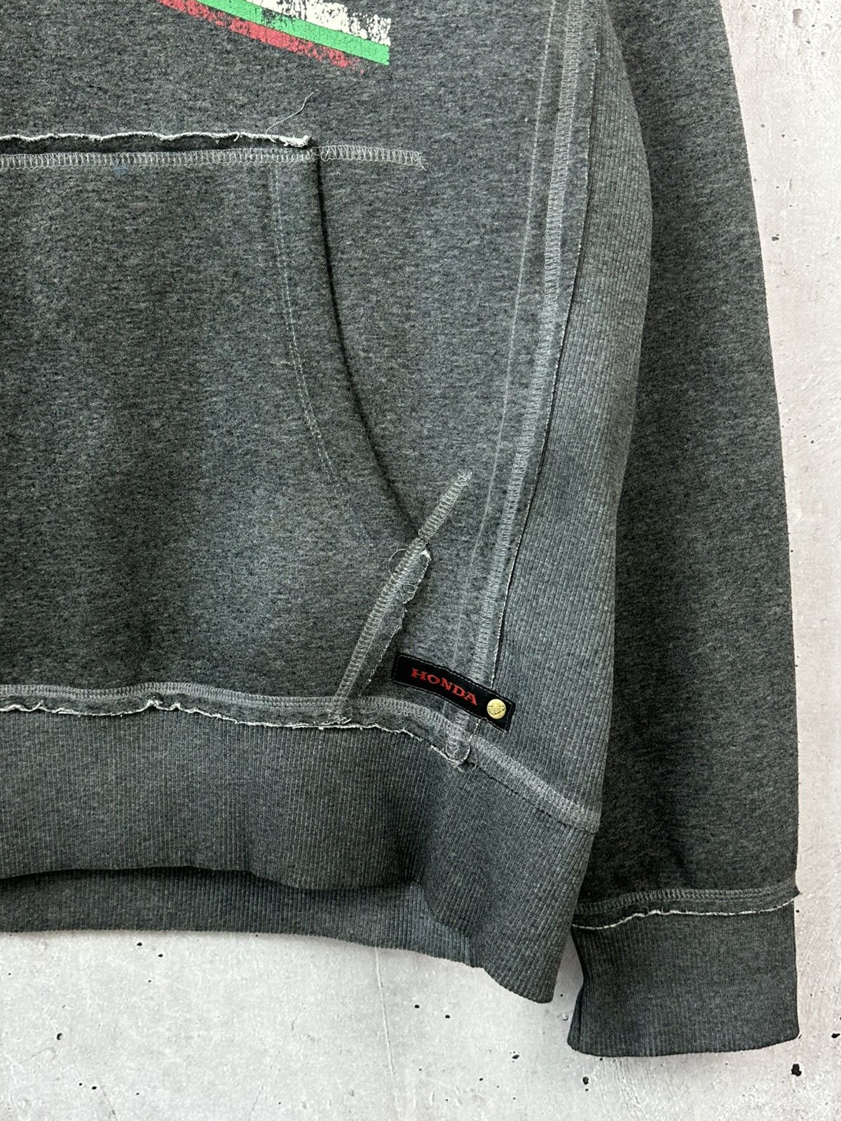 Honda Vintage Honda Racing Printed Distressed Grey Hoodie Size US XL / EU 56 / 4 - 5 Thumbnail