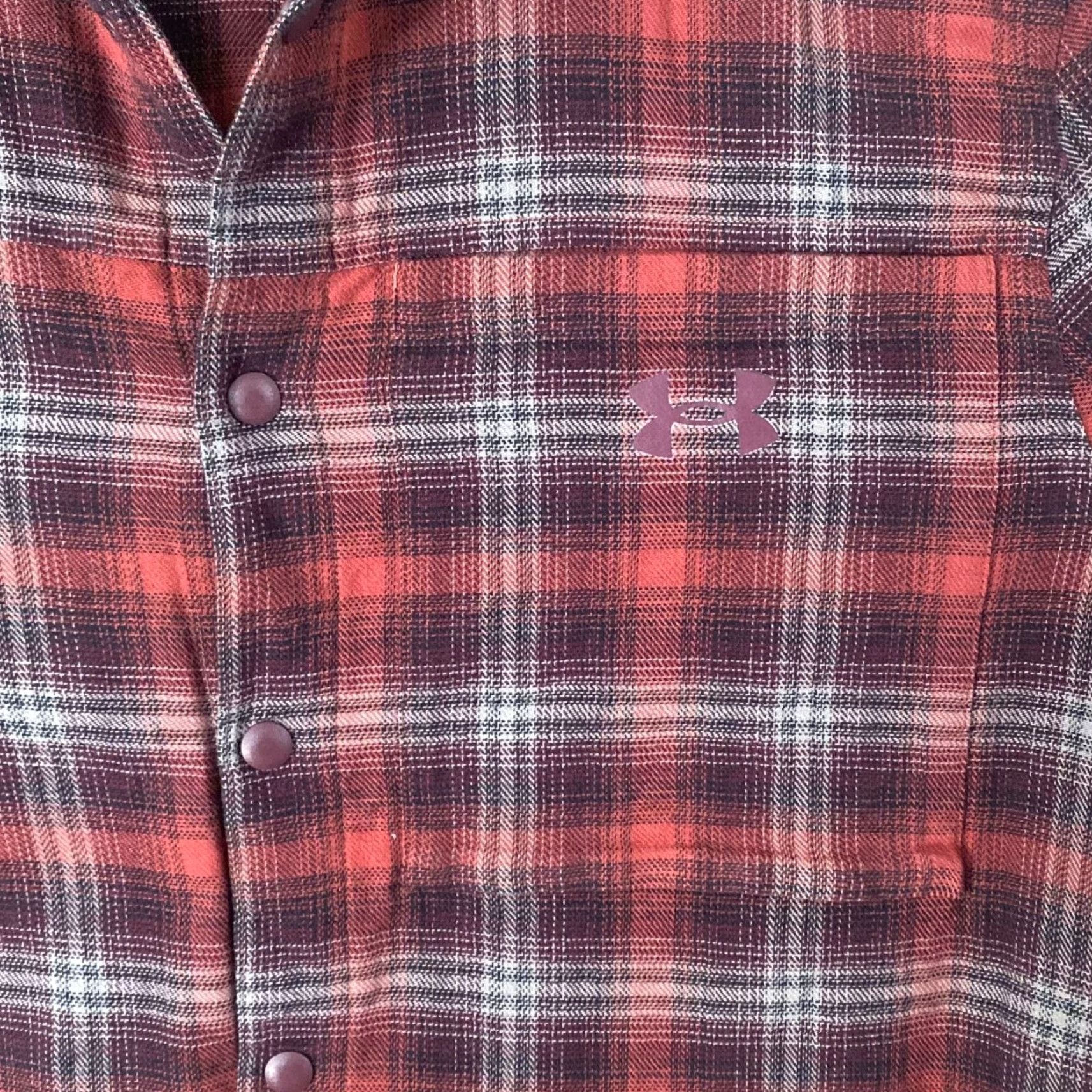 Under Armour Under Armour Tradesman Flex Flannel Shirt Mens Medium Red Plaid Snap Button-Up Shirt with Pockets Size US M / EU 48-50 / 2 - 7 Thumbnail