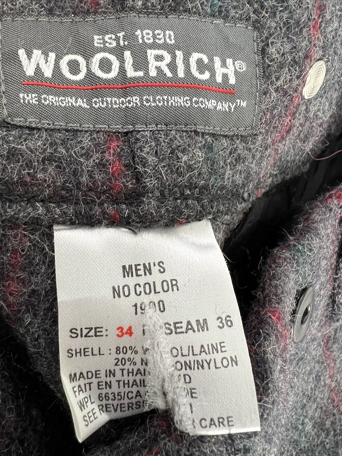 Woolrich Woolen Mills Woolrich Mens Wool Pants striped vintage 34x36 Size US 34 / EU 50 - 6 Thumbnail