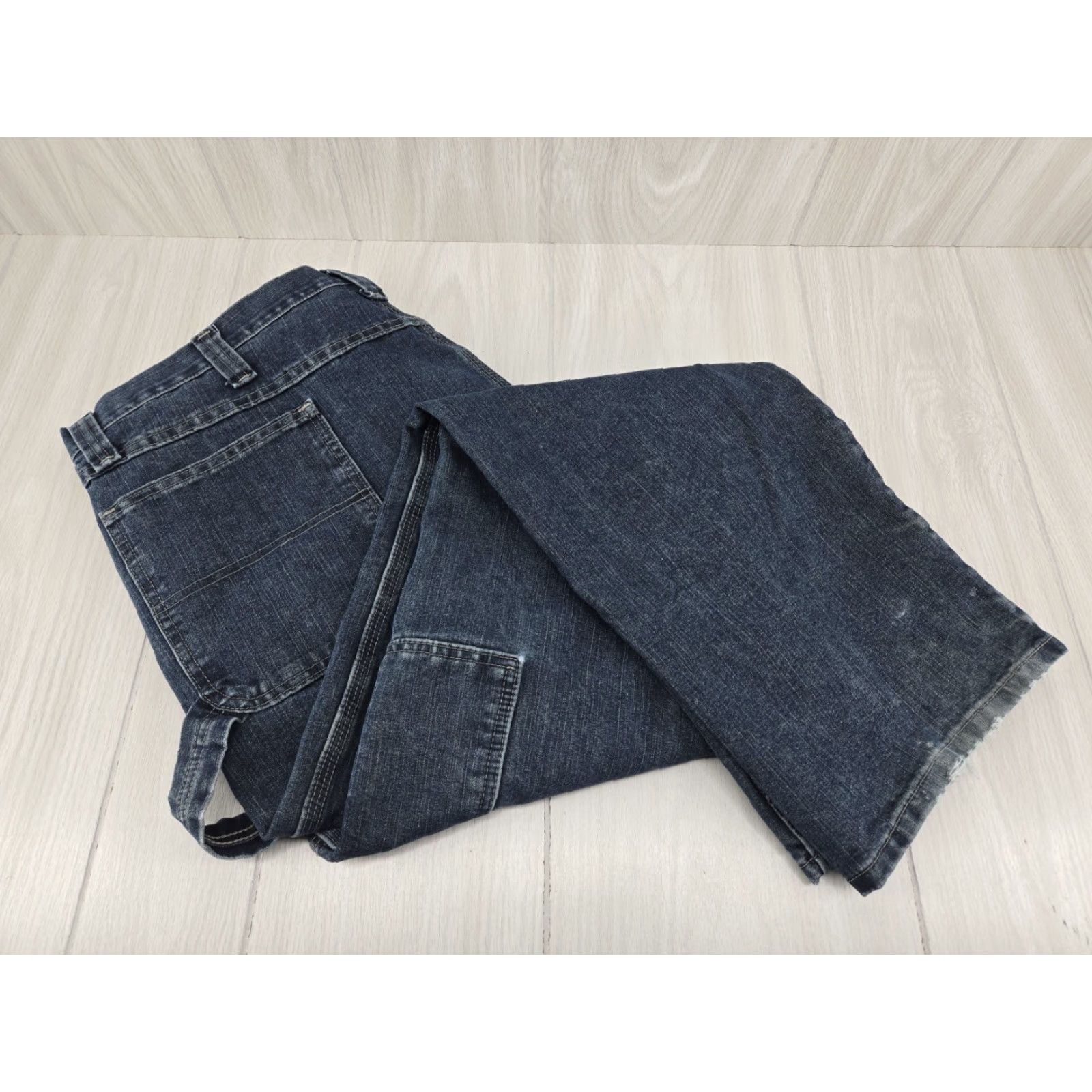 Wrangler Wrangler Jeans 42x32 Mens Regular Fit Straight Leg Blue Carpenter 94LSWQW Size US 42 / EU 58 - 4 Thumbnail