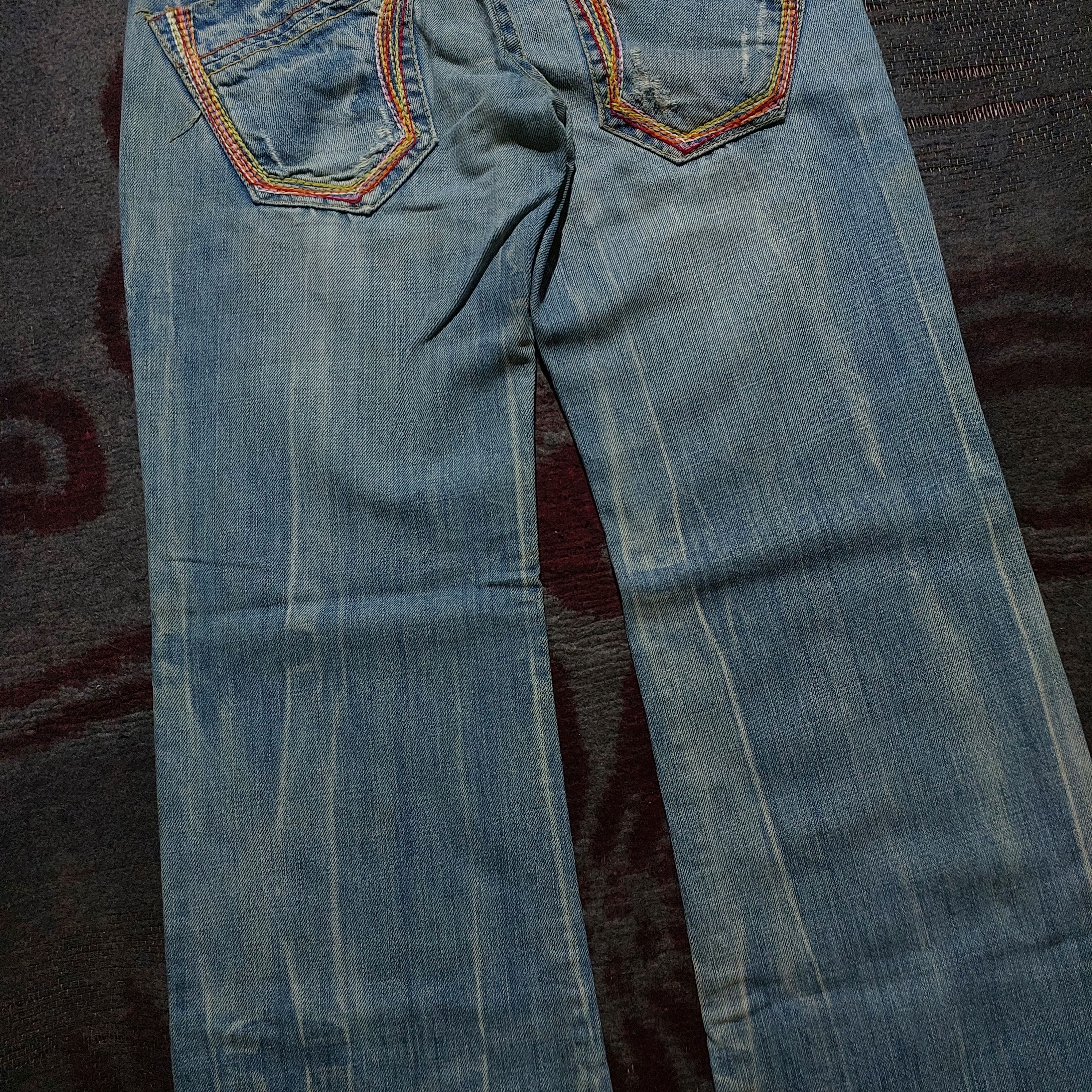 Tornado Mart Red pepper japan light blue washed flare denim Size US 28 / EU 44 - 7 Thumbnail