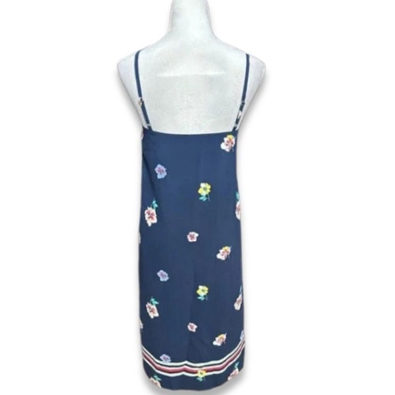 Tommy Hilfiger Tommy Hilfiger Size M Tropical Floral Print Midi Dress Blue Size M / US 6-8 / IT 42-44 - 4 Thumbnail