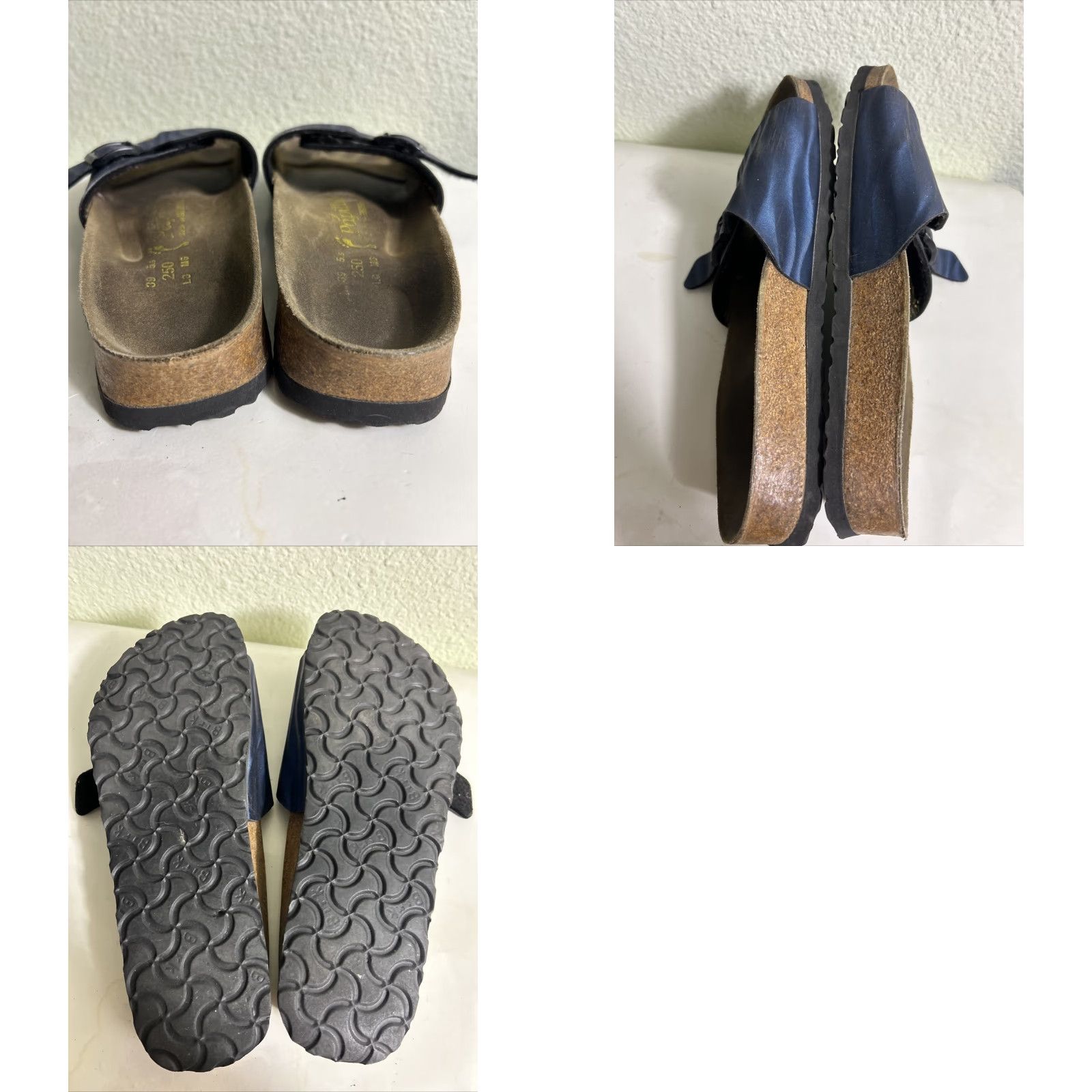 Birkenstock VINTAGE Birkenstock Papillio Navy Blue Slide Sandals Womens Size 8 Size US 8 / IT 38 - 9 Thumbnail