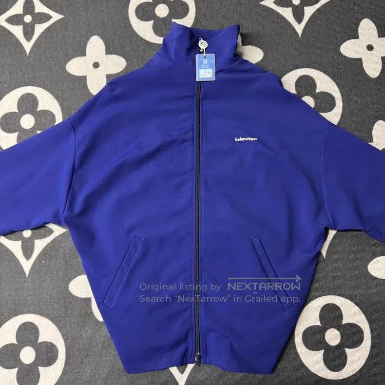 Balenciaga Blue Purple Jacket Coat.