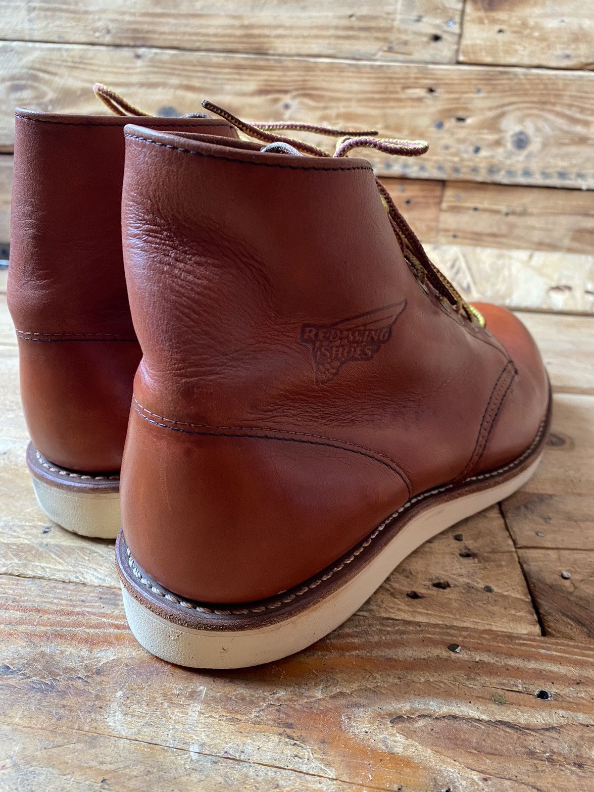 Red Wing Redwing Heritage round toe brown leather boots Uk 8 US9 Size US 9 / EU 42 - 4 Thumbnail