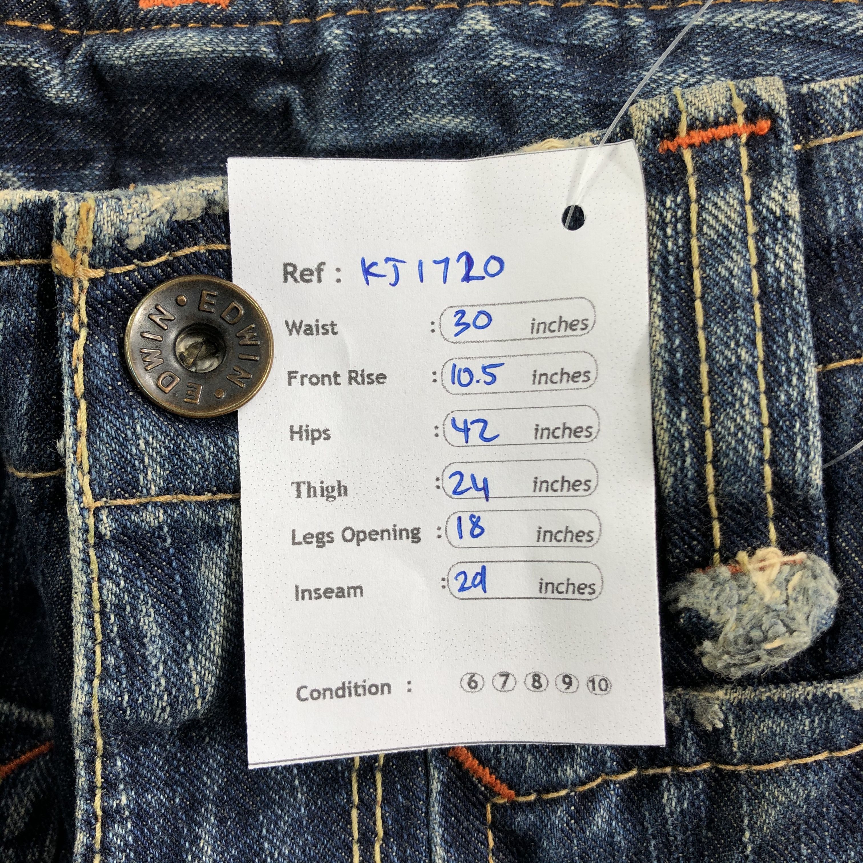 Edwin Edwin Jeans Multi Pocket Denim KJ1720 Size US 30 / EU 46 - 9 Thumbnail