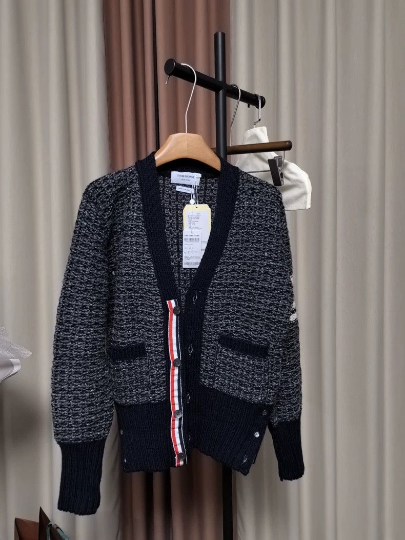 Thom Browne Thom Browne Men's Wool Cardigan Size US M / EU 48-50 / 2 - 1 Thumbnail