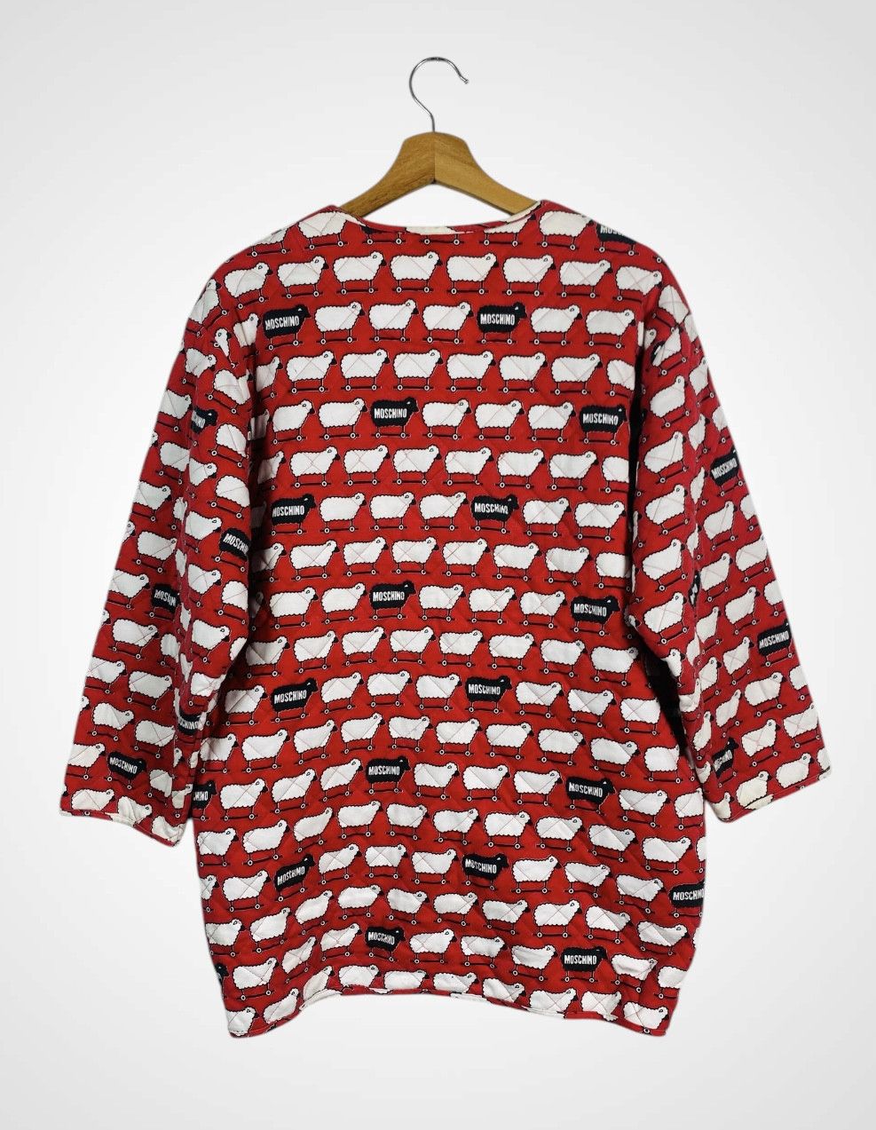 Moschino A13 Moschino Lingerie Full Print Sleepy Quilted Jacket Size L / US 10 / IT 46 - 2 Thumbnail