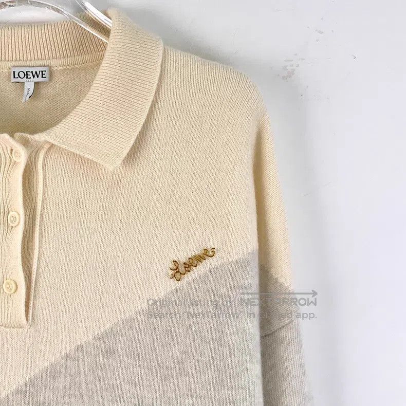 Loewe Loewe 22 Color Blocked Wool Collar Single Breasted Long Sl Size S / US 4 / IT 40 - 3 Thumbnail