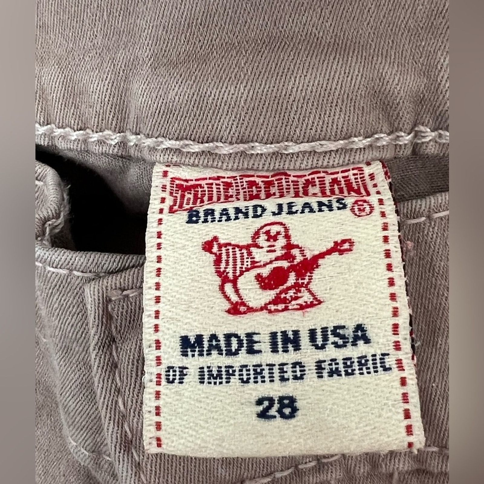 True Religion True Religion Halle Mid-Rise Straight Gray Jeans LIKE NEW Size 28" / US 6 / IT 42 - 5 Thumbnail