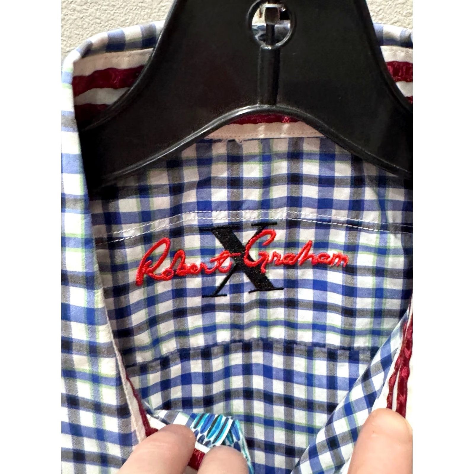 Robert Graham Robert Graham Shirt XL Multicolor Check Short Sleeve Button Up Mens Size US XL / EU 56 / 4 - 4 Thumbnail