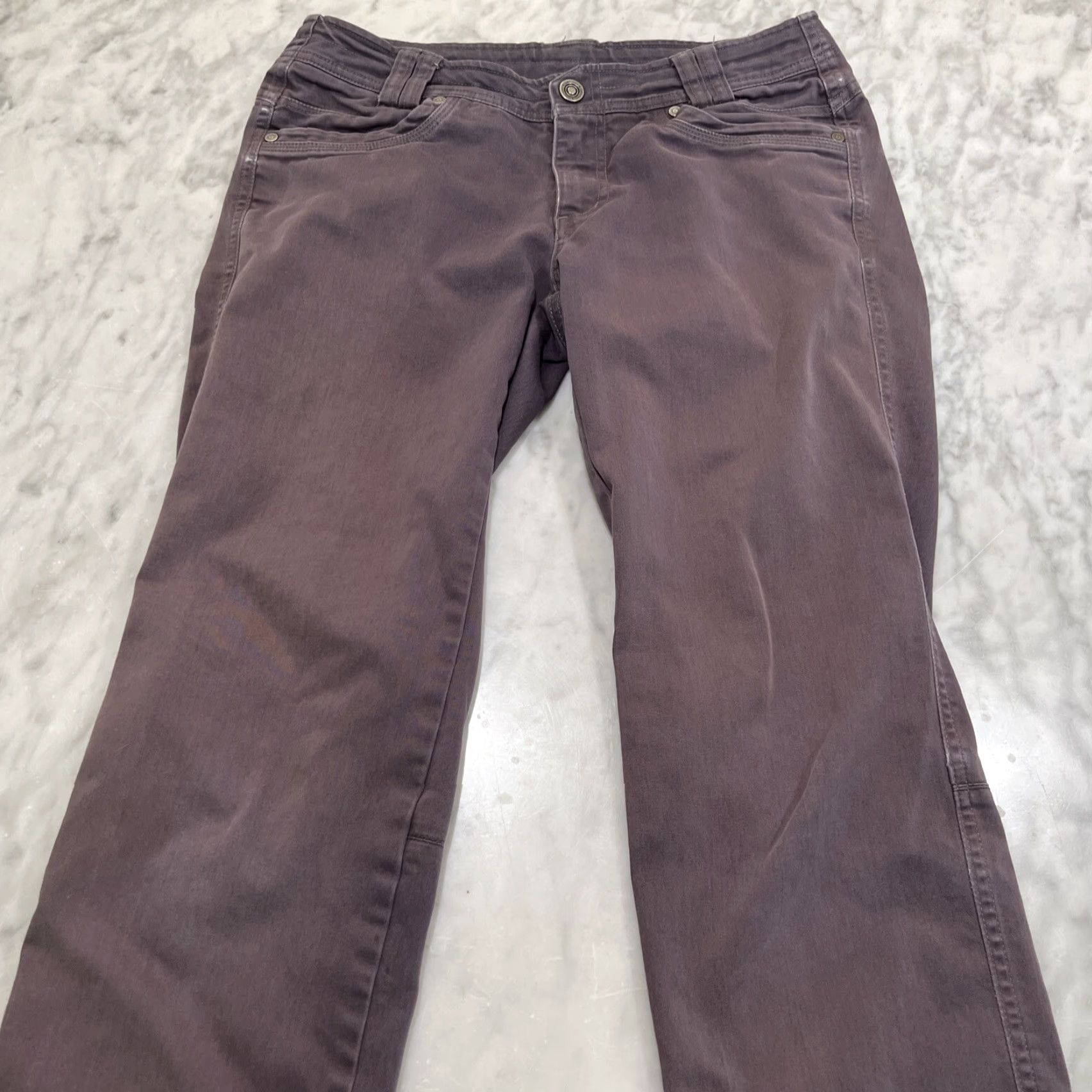 Vintage Kuhl Jeans Pants Women’s Size 4 Purple Eggplant Straight Pockets Regular Gloves? No Size 27" / US 4 / IT 40 - 2 Thumbnail