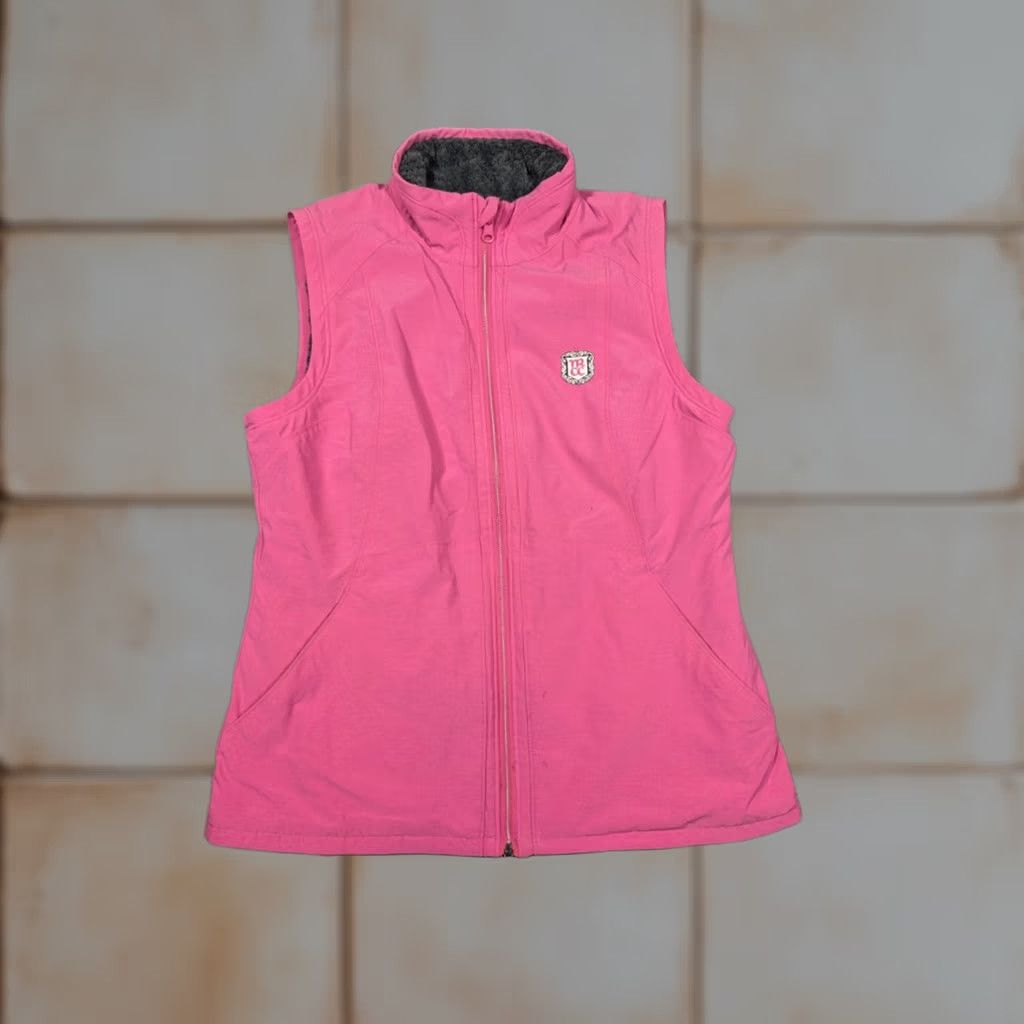 Pinko Womens Zero Restriction Fleece Reversible Vest Pink Medium Vest Zip Reversible Golf Theme Women's Size M / US 6-8 / IT 42-44 - 1 Thumbnail