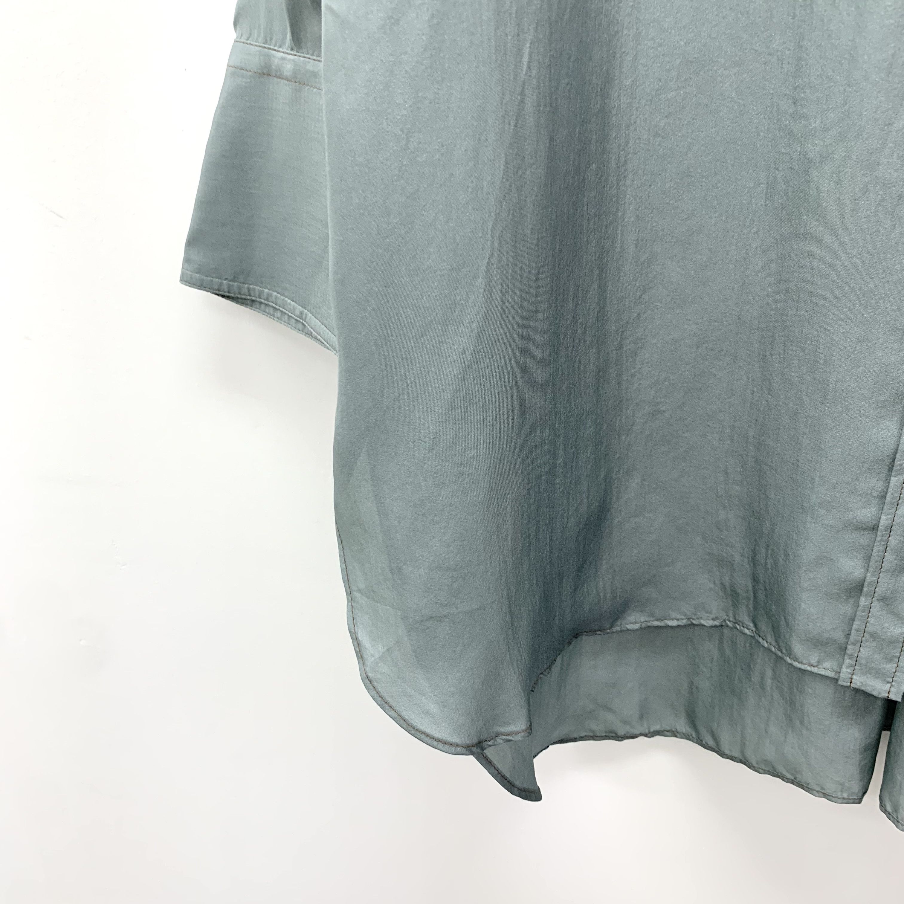 Brunello Cucinelli CM0216 Brunello Cucinelli Womens Oversized Button-Up Shirt Size S / US 4 / IT 40 - 4 Thumbnail