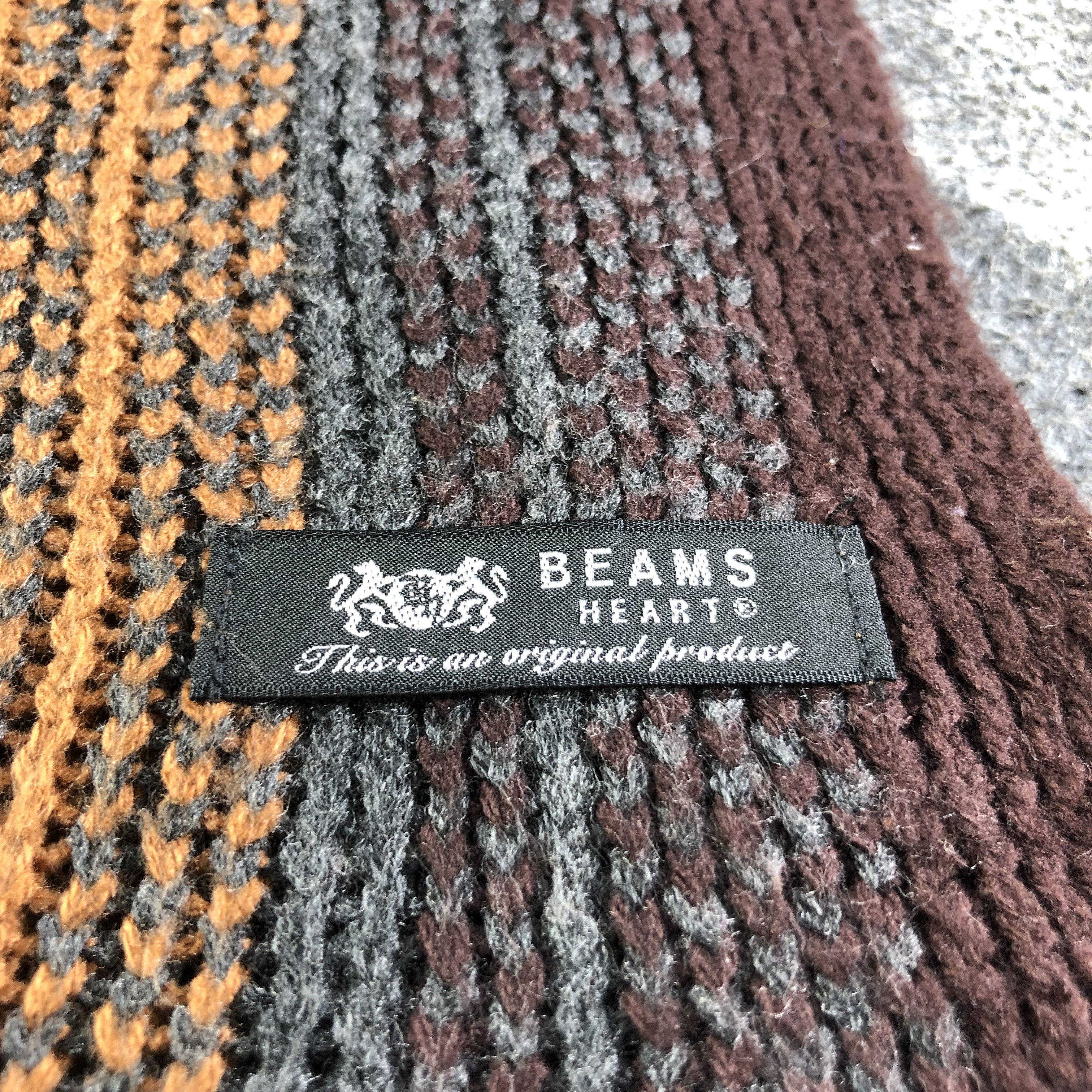 Beams Plus Beams Striped Knit Scarf Muffler V1824 Size ONE SIZE - 4 Thumbnail