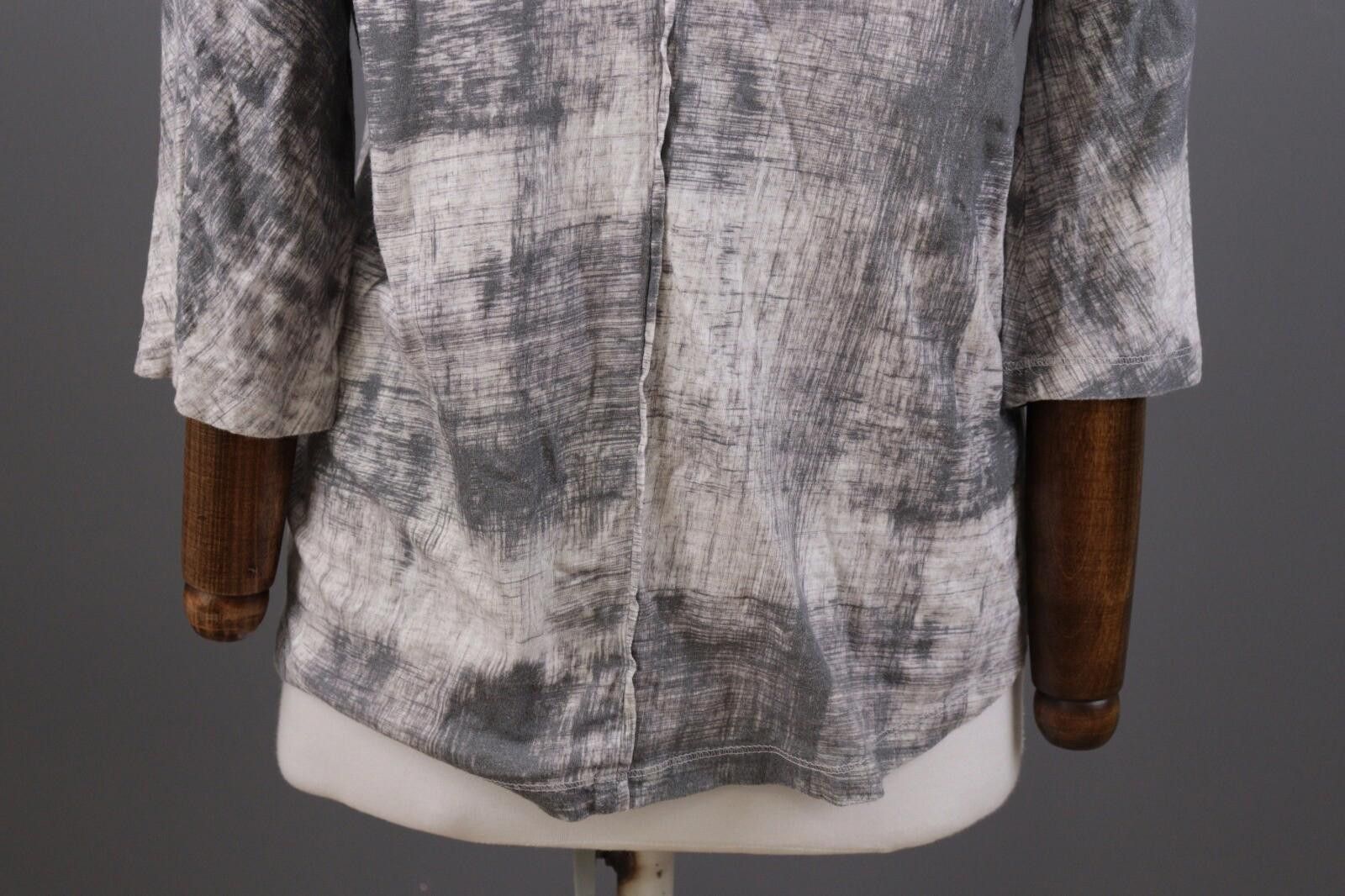 Oscar De La Renta Oska Gray Printed 3/4 Sleeve Top Shirt Size 1 / S Size M / US 6-8 / IT 42-44 - 9 Thumbnail