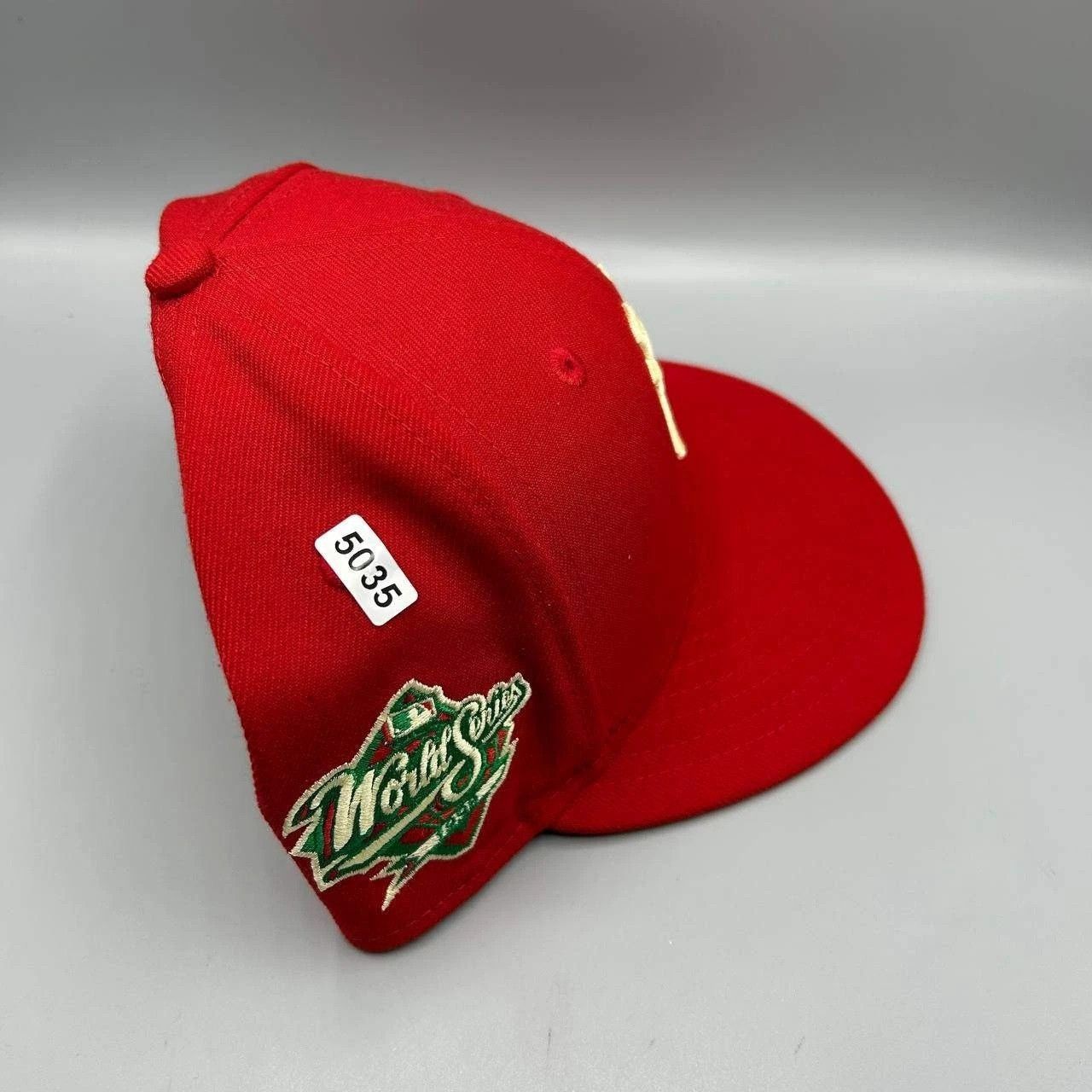 New Era New York Yankees Hat Men 7 1/2 Red Yellow MLB Fitted Cap Size ONE SIZE - 9 Thumbnail