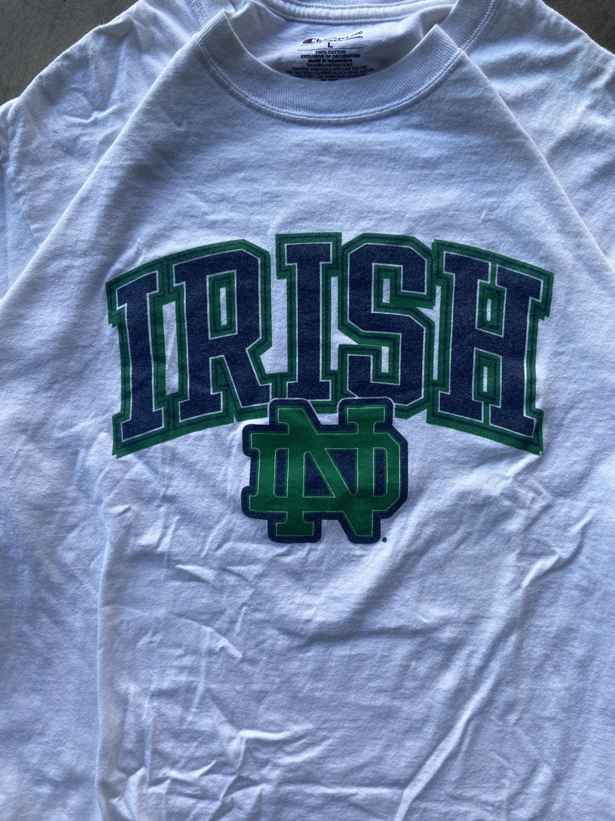 Vintage Vintage Notre Dame Long Sleeve Tee Size US L / EU 52-54 / 3 - 2 Thumbnail