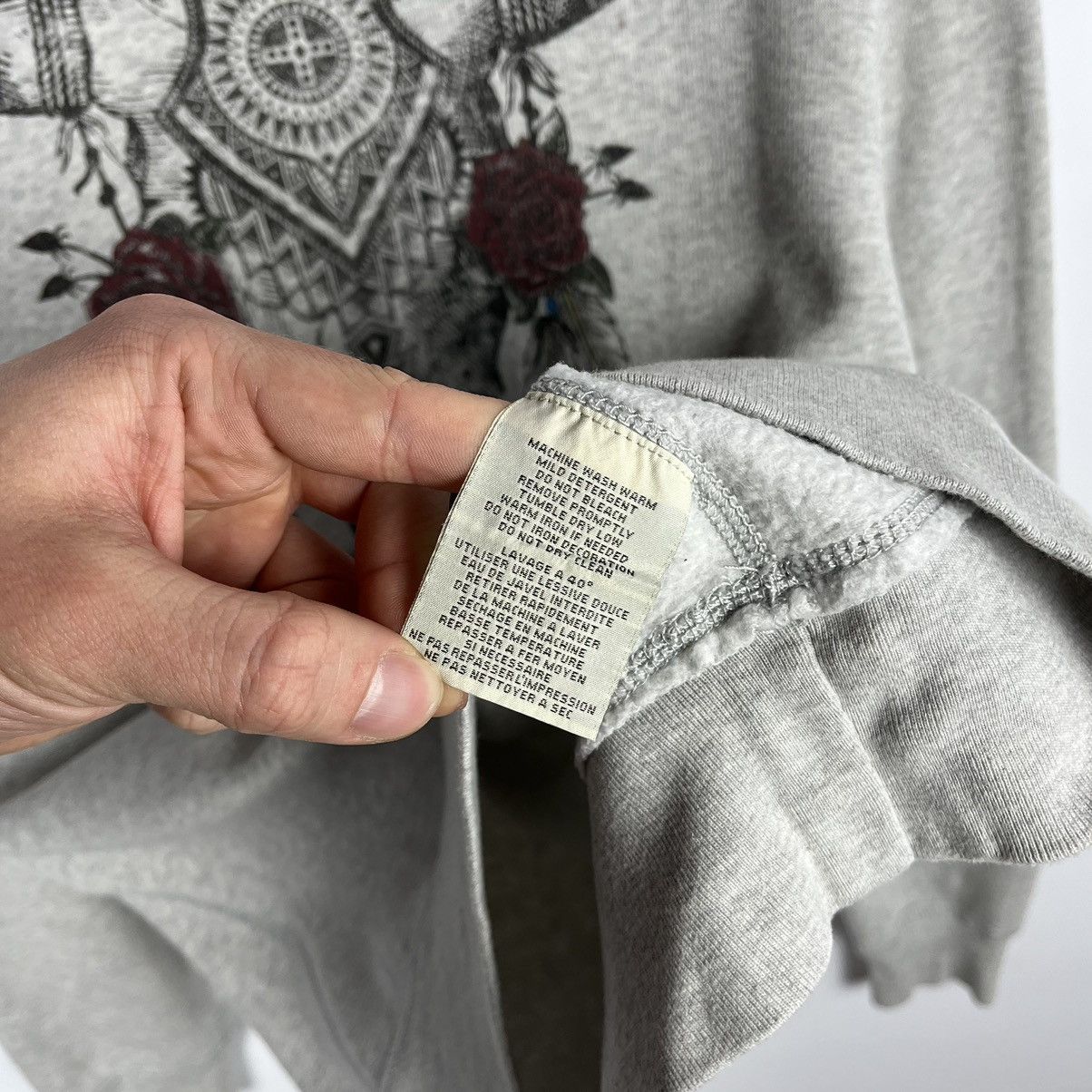 Denim & Supply Ralph Lauren Vintage Ralph Lauren skull big logo sweatshirt 90’s Size US M / EU 48-50 / 2 - 6 Thumbnail