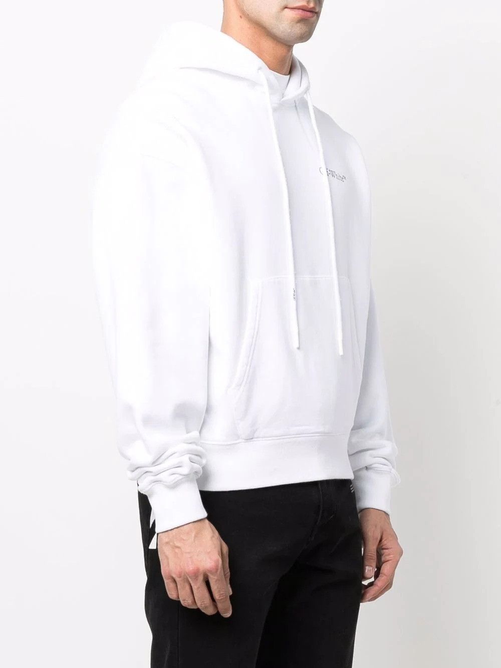 Off-White White Caravaggio Crowning Oversized Hoodie Size US XXS / EU 40 - 4 Thumbnail