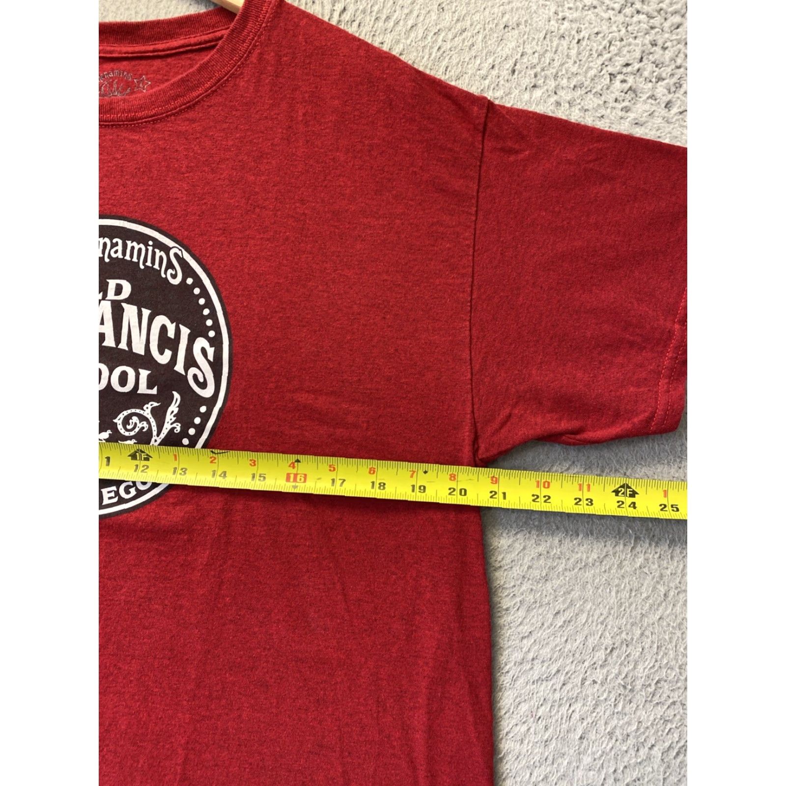 Vintage VINTAGE Mc Menamins Unisex T-Shirt Adult Large Red School 90s Size US L / EU 52-54 / 3 - 4 Thumbnail