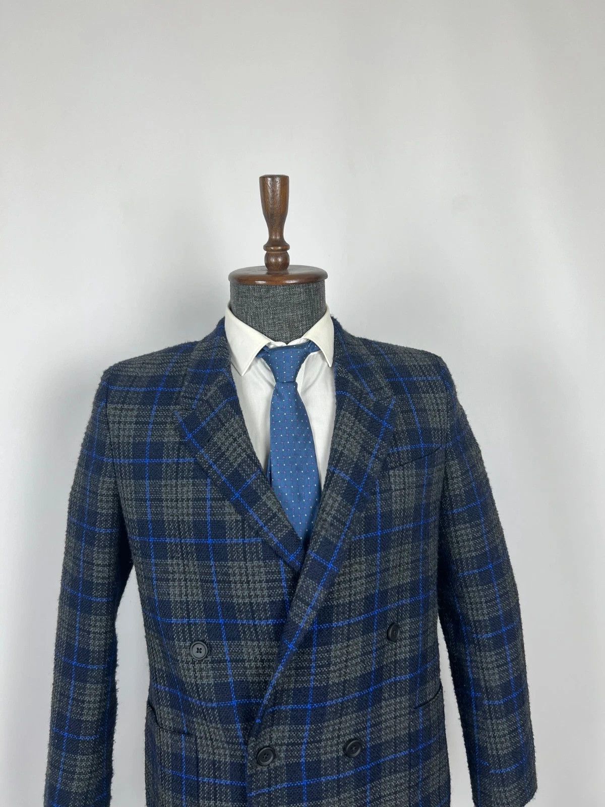 Paul Smith Paul Smith Double Breasted Plaid Blazer Jacket Size 36R - 3 Thumbnail