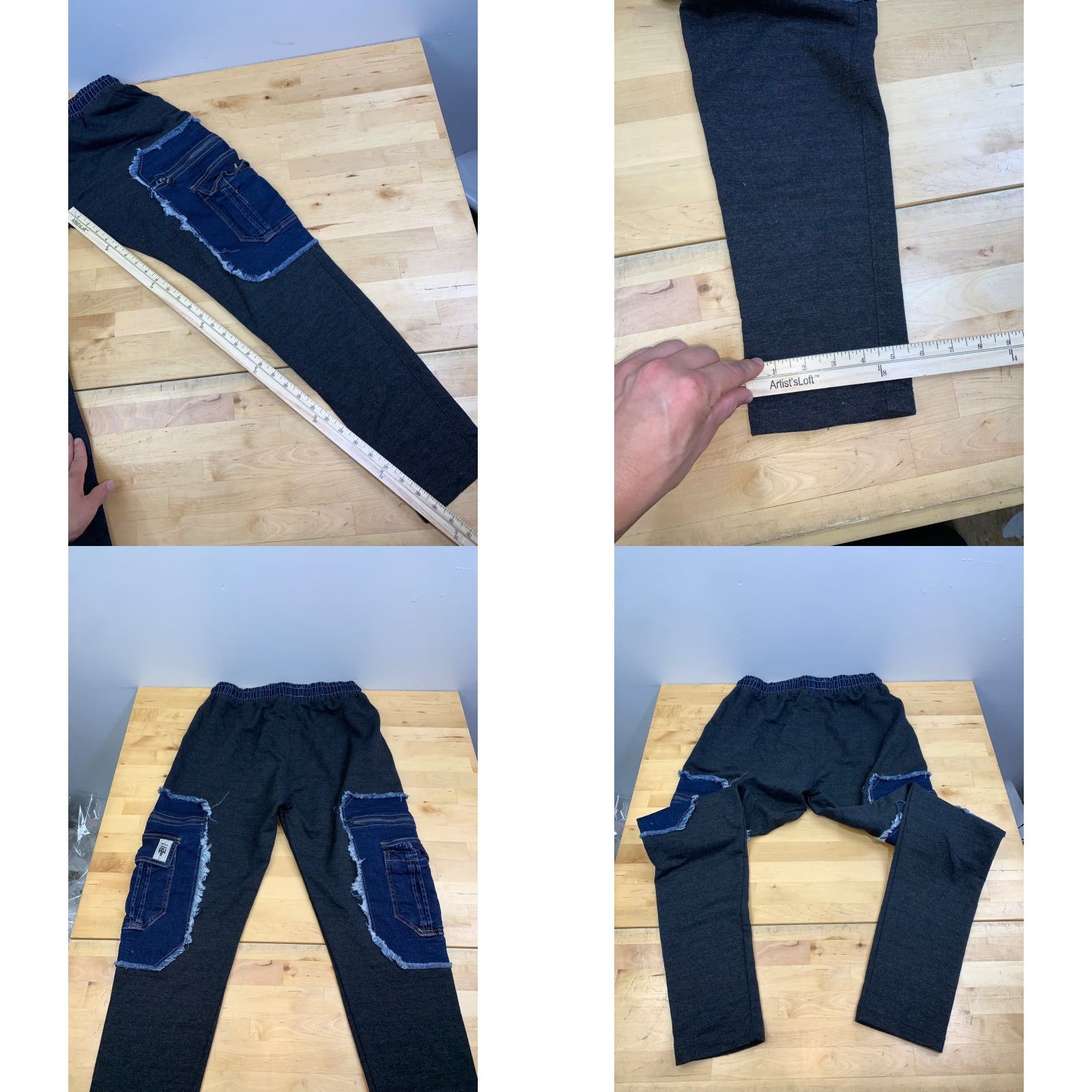 Vintage RNT 23 Cargo Sweatpants Men XL Gray Streetwear Tapered Drawstring Pockets Casual Activewear Size US 36 / EU 52 - 8 Thumbnail