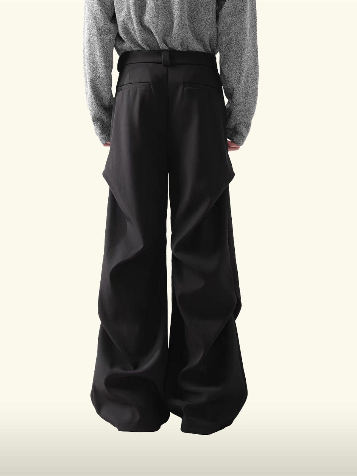 Japanese Brand High-Waisted Plated Wide-Leg Pants Size US 32 / EU 48 - 5 Thumbnail