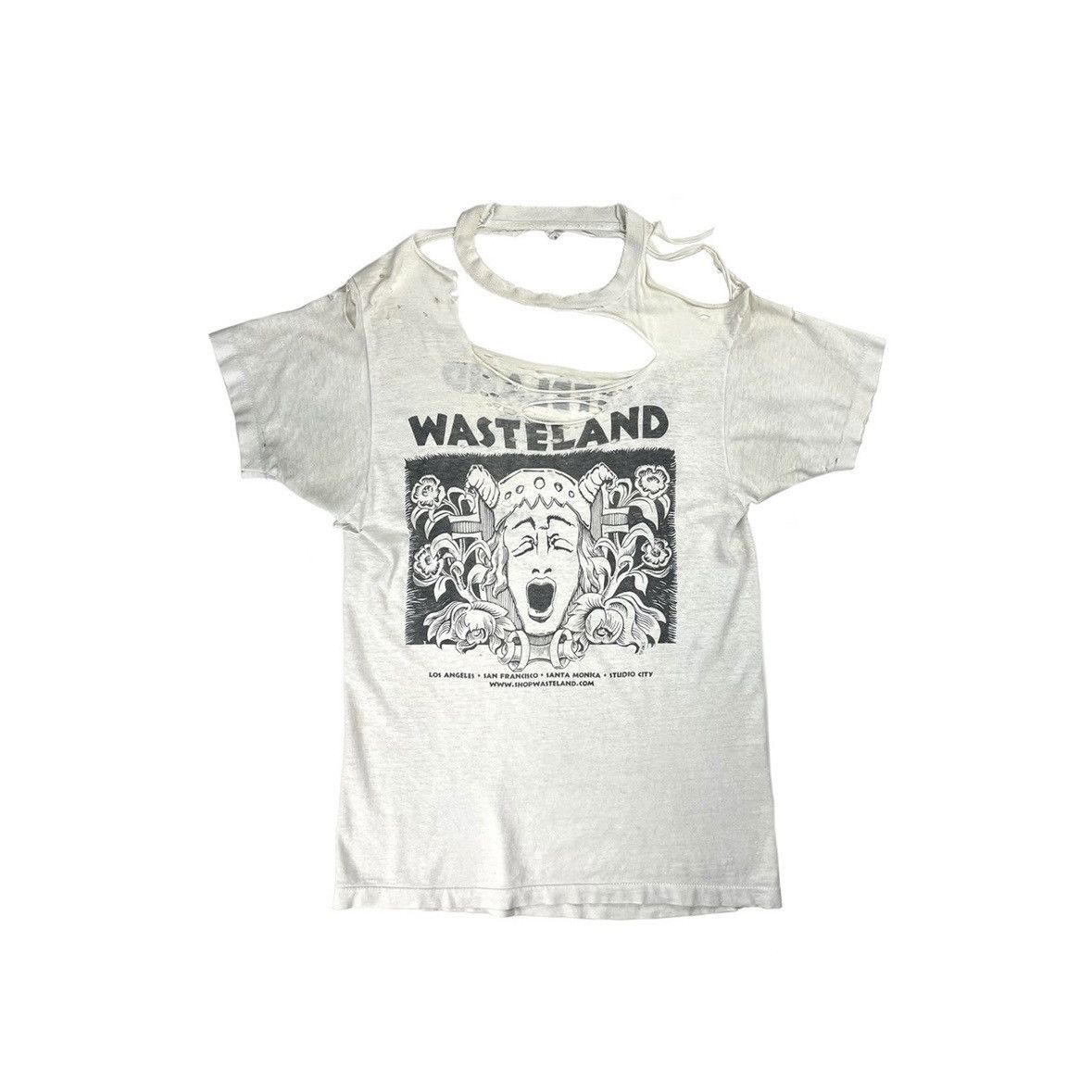 Vintage VINTAGE 80'S THRASHED WASTELAND T-SHIRT Size US L / EU 52-54 / 3 - 1 Thumbnail