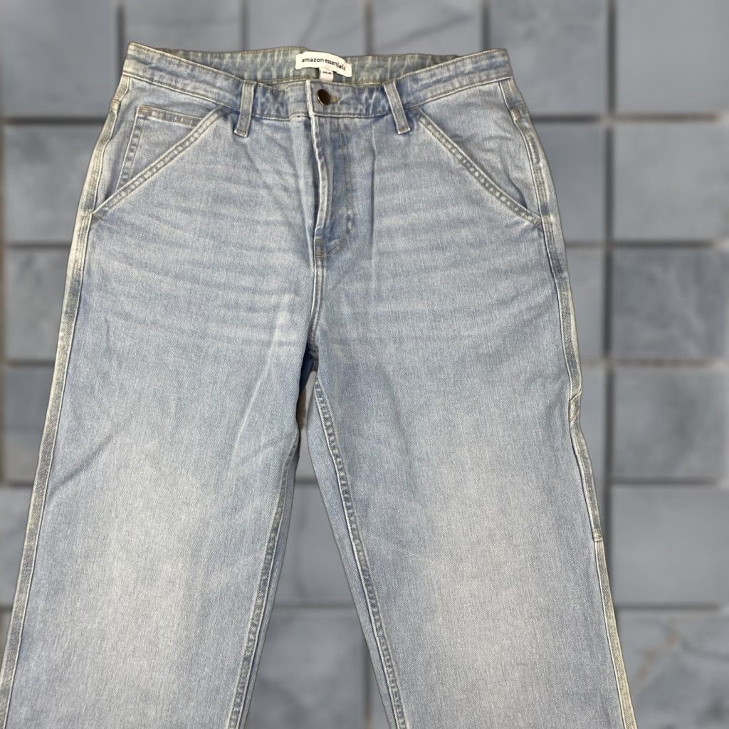 Essentials Amazon Essentials Jeans Mens 34X30 Blue Straight Leg Pockets Stretch B - 5-Pocket Denim Slim 34 Blue Modern Mens Size US 34 / EU 50 - 1 Thumbnail