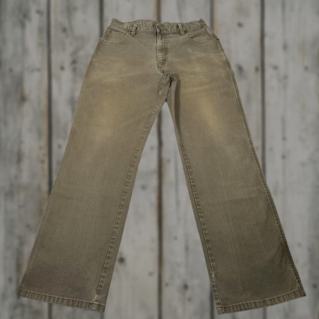 Dickies Dickies Pants Mens 33x32 Green Canvas Carpenter Straight Fit Stretch Workwear Pants Mens Green Canvas Carpenter Straight Fit 33x32 Regular” Size US 33 - 1 Thumbnail