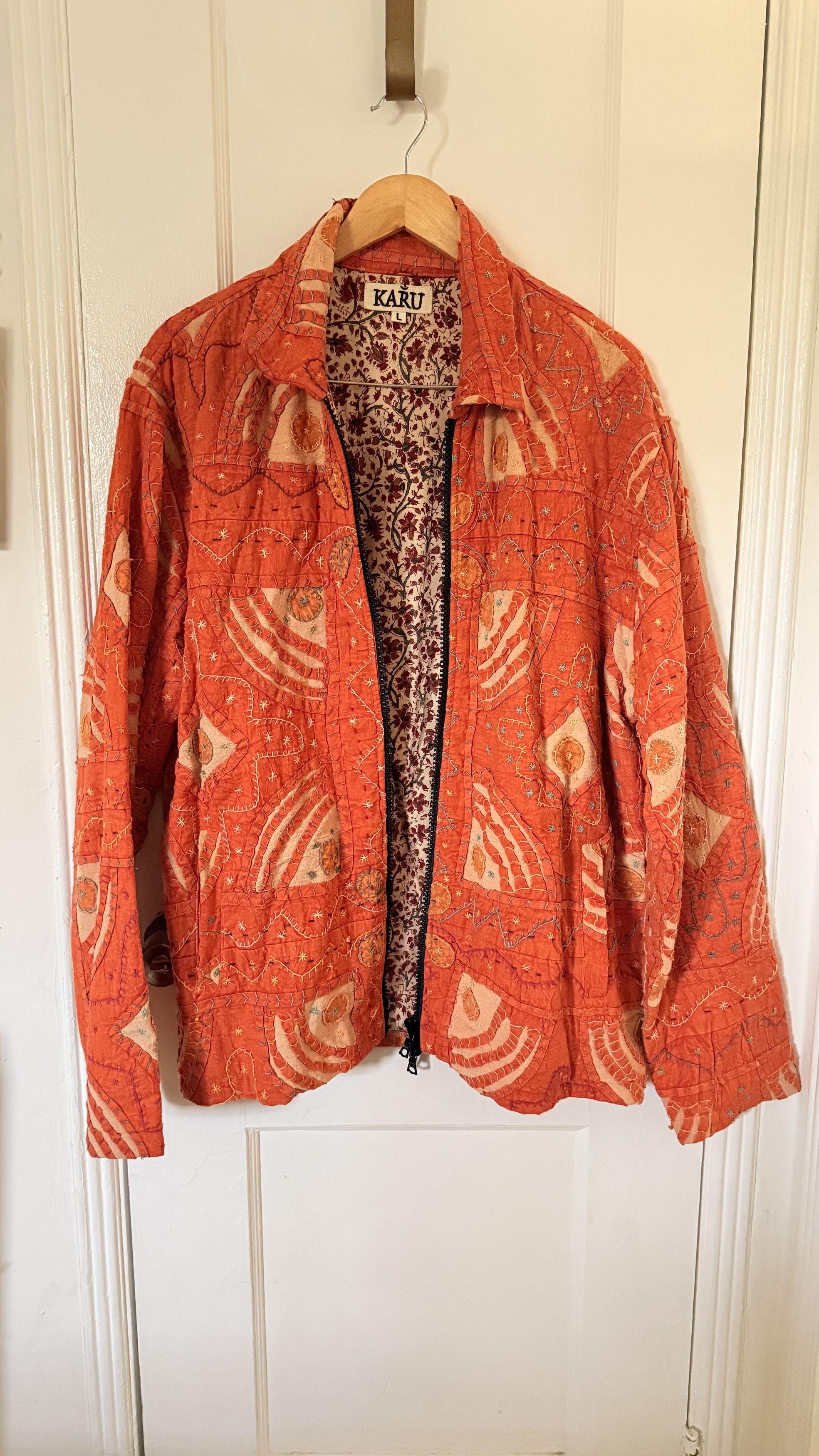 Kartik Research Karu Research Handcrafted Quilted Jacket Size L / US 10 / IT 46 - 1 Thumbnail