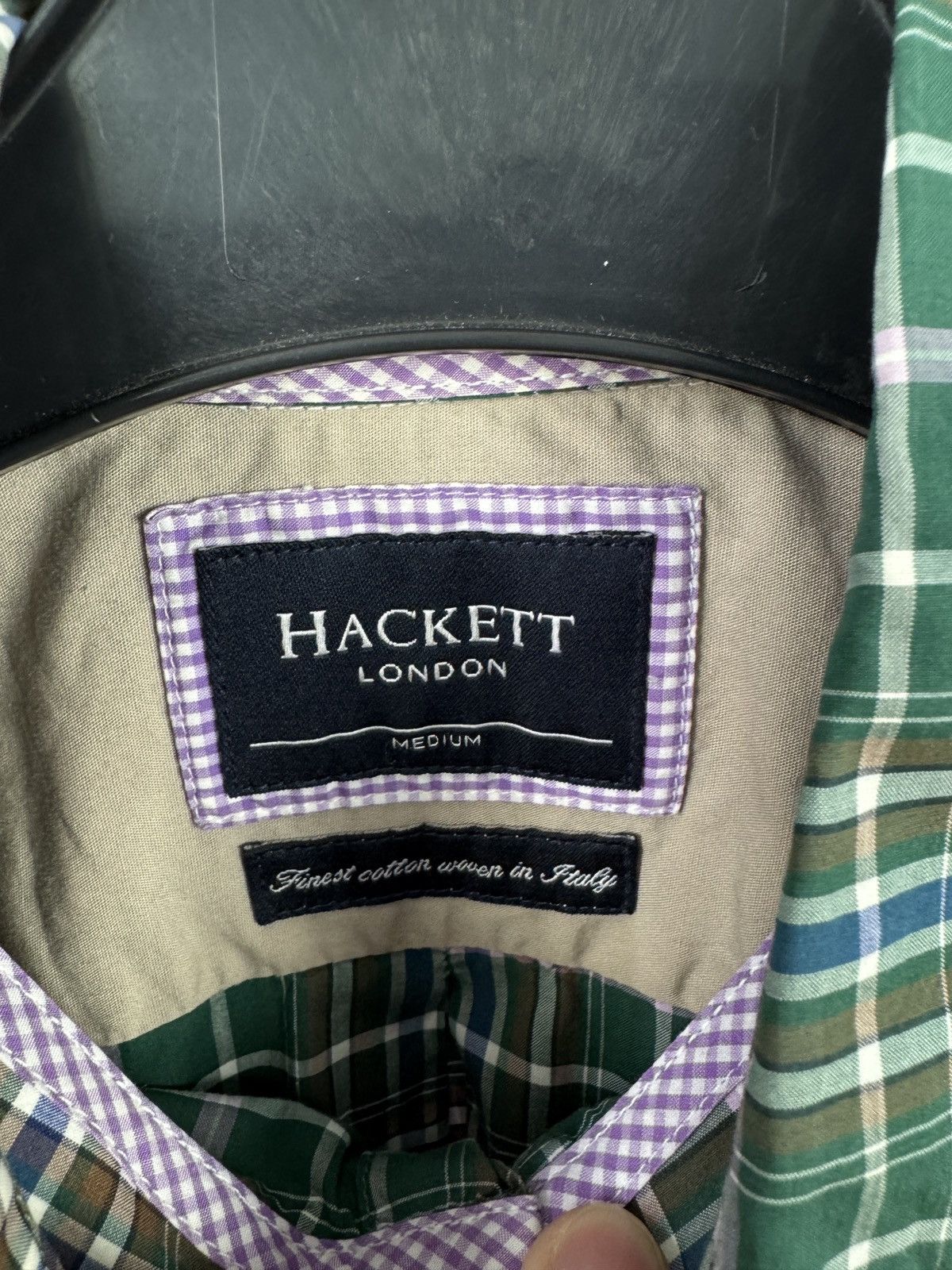 Barbour Men’s Hackett London Shirt Button Up Size Medium Size US M / EU 48-50 / 2 - 7 Thumbnail