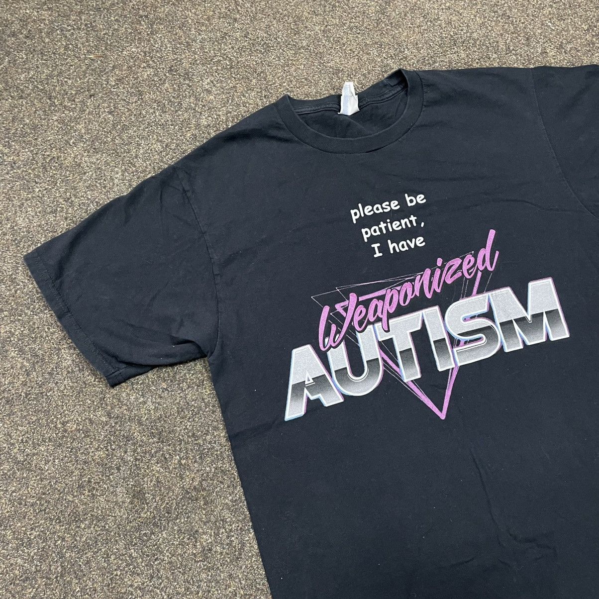 Vintage Vintage ADULT please be patient, I have weaponized AUTISM Size US M / EU 48-50 / 2 - 2 Thumbnail