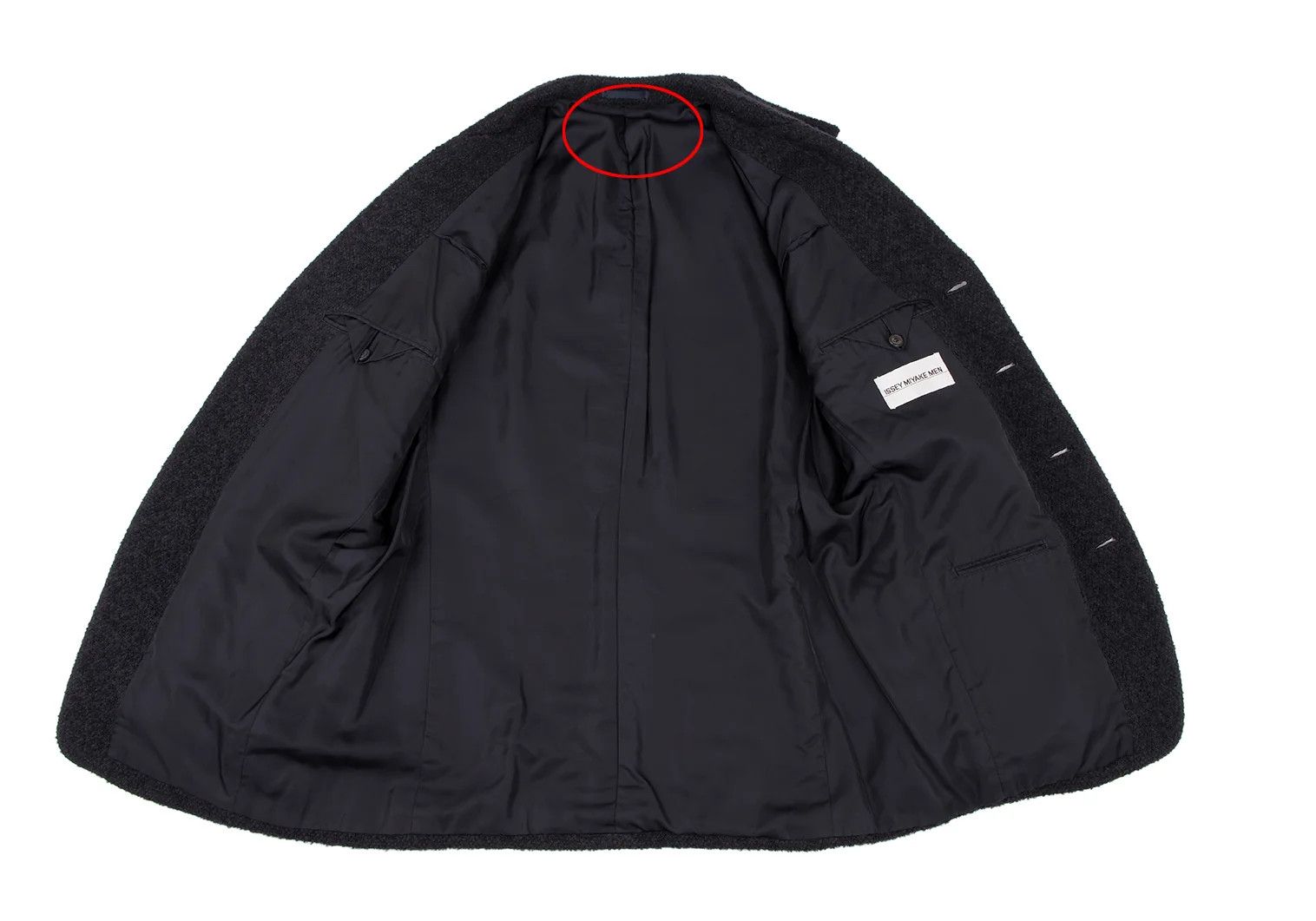 Issey Miyake Wool Blend Patch Pocket Knit Jacket in Navy, Size L Size US L / EU 52-54 / 3 - 12 Thumbnail